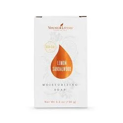 LEMON SANDALWOOD BAR SOAP This bar soap is a great one to be using in the mornings, or for an invigorating afternoon shower. The Lemon essential oil in Lemon-Sandalwood Cleansing Soap has clarifying properties to thoroughly cleanse the skin, while Sandalwood combats dryness. Click here to learn more about this product.