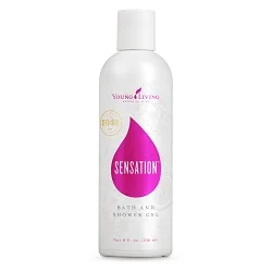 SENSATION BATH & SHOWER GEL Sensation Bath and Shower Gel contains essential oils that put and keep men and women in the mood for romance. Contains ylang ylang, rosewood and jasmine oils, which were used by Cleopatra to enhance sexual desire. Has a beautiful floral and sweet scent. Click here to learn more about this product.