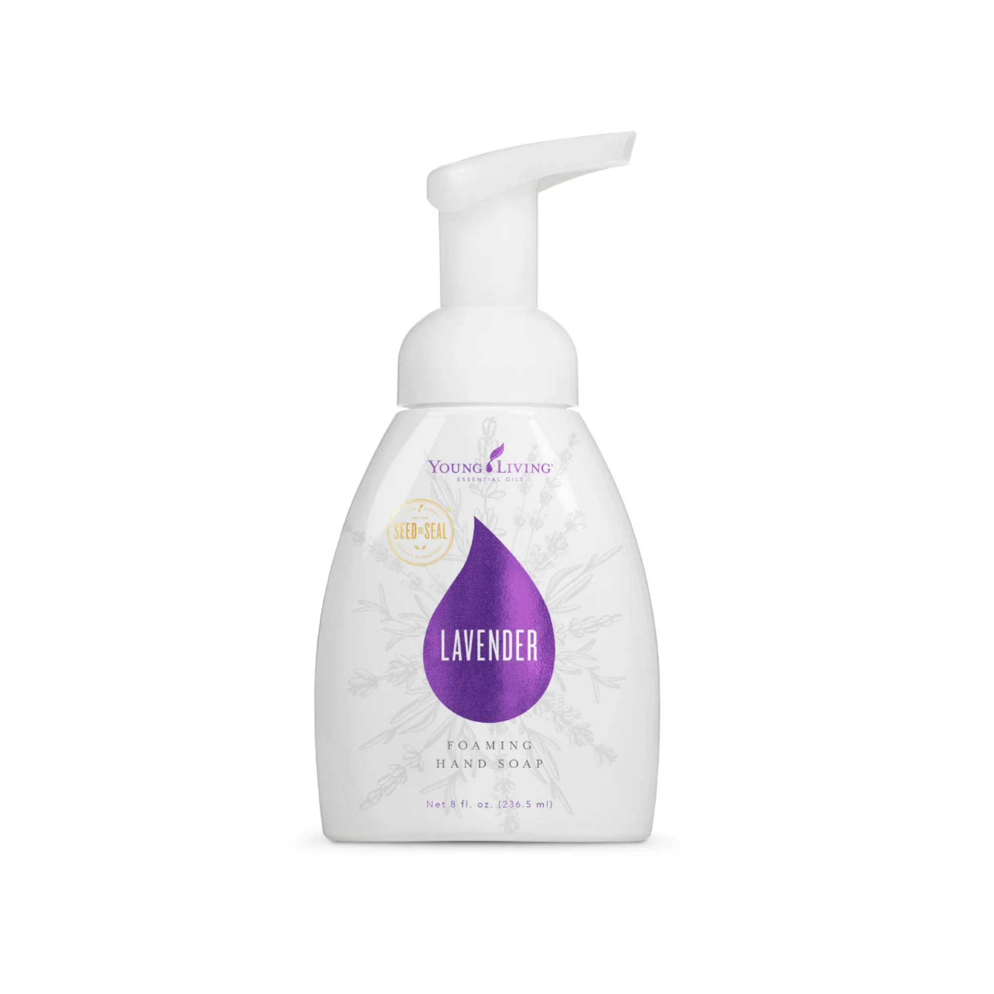 LAVENDER FOAMING HAND SOAP Lavender Foaming Hand Soap cleanses and conditions your hands without leaving dryness or irritation. Infused with Lavender essential oil, vitamin E, and aloe, this soap is effective and gentle enough for the most sensitive skin. It’s also great as a healthy bubble bath alternative when you add 3 or more capfuls to your bath water. Click here to learn more about this product.