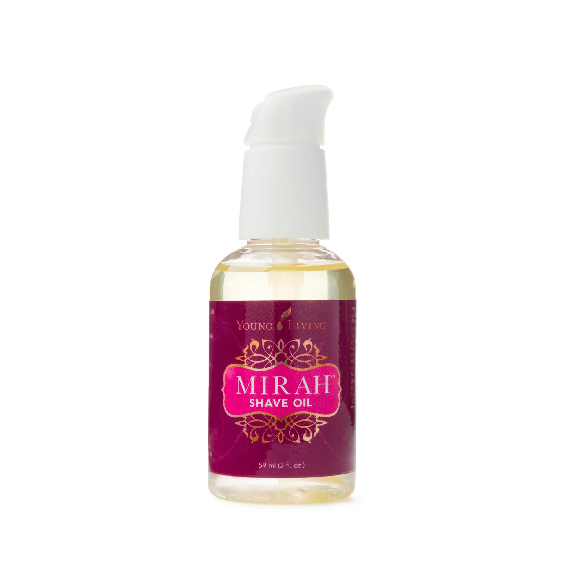 MIRAH SHAVE OIL Mirah Shave Oil is formulated with a rich blend of essential oils, emollients, and botanical ingredients for a luxuriously close shave. Exotic baobab, meadowfoam, and avocado oils work together with the exclusive Mirah essential oil blend to reduce razor drag, bumps, and nicks. Click here to learn more about this product.