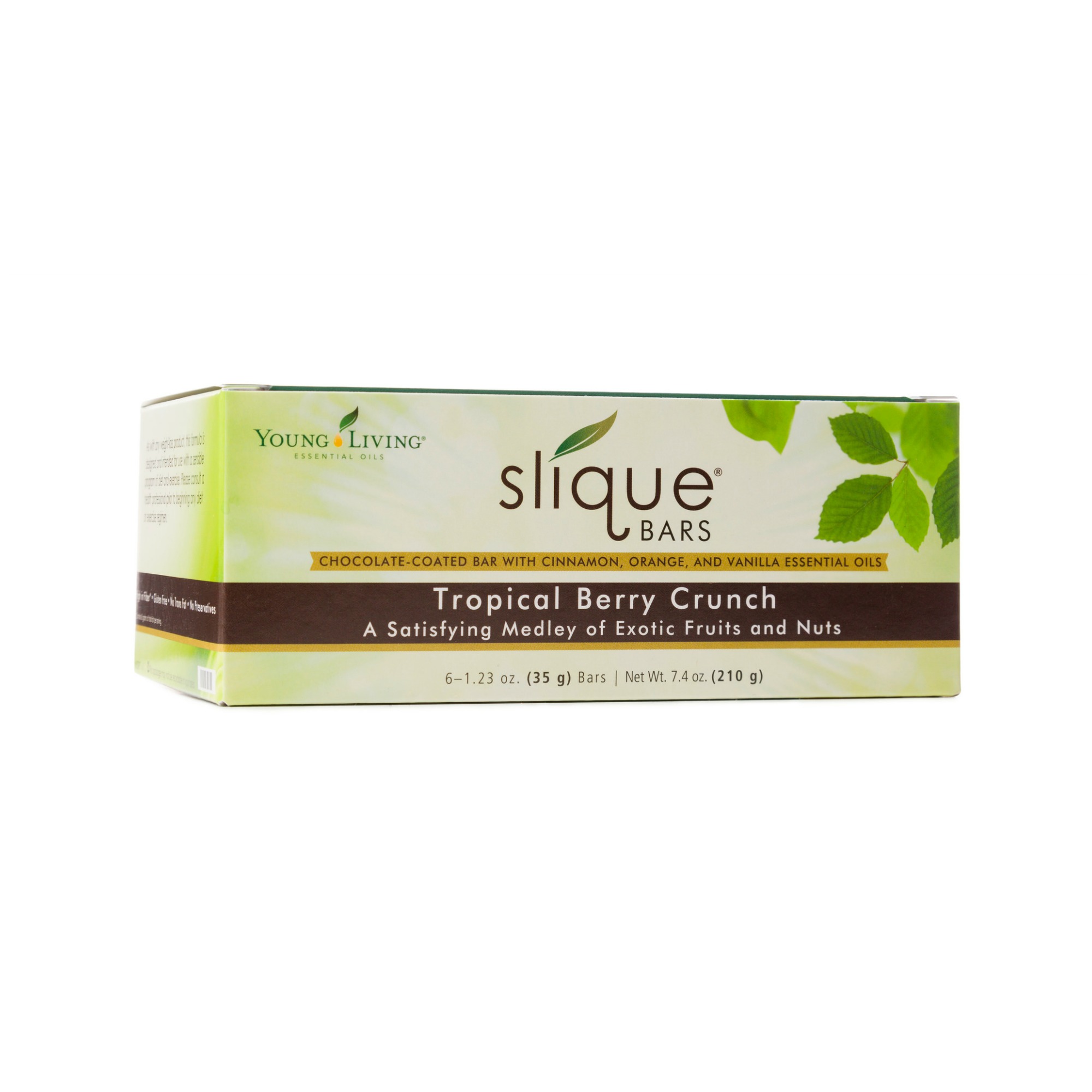 SLIQUE BARS - CHOCOLATE COATED Same as slique bars, but coated in delicious dark chocolate! These are loaded with exotic baru nuts and wholesome almonds, which promote satiety when combined with protein and fiber. A potato skin extract is also used, so when ingested, it triggers the release of cholecystokinin in the body, increasing the duration of feelings of fullness. These bars also deliver essential nutrients from a unique superfruit blend of goldenberries and wolfberries, plus pure Cinnamon, Vanilla, and Orange essential oils. Click here to learn more about this product.
