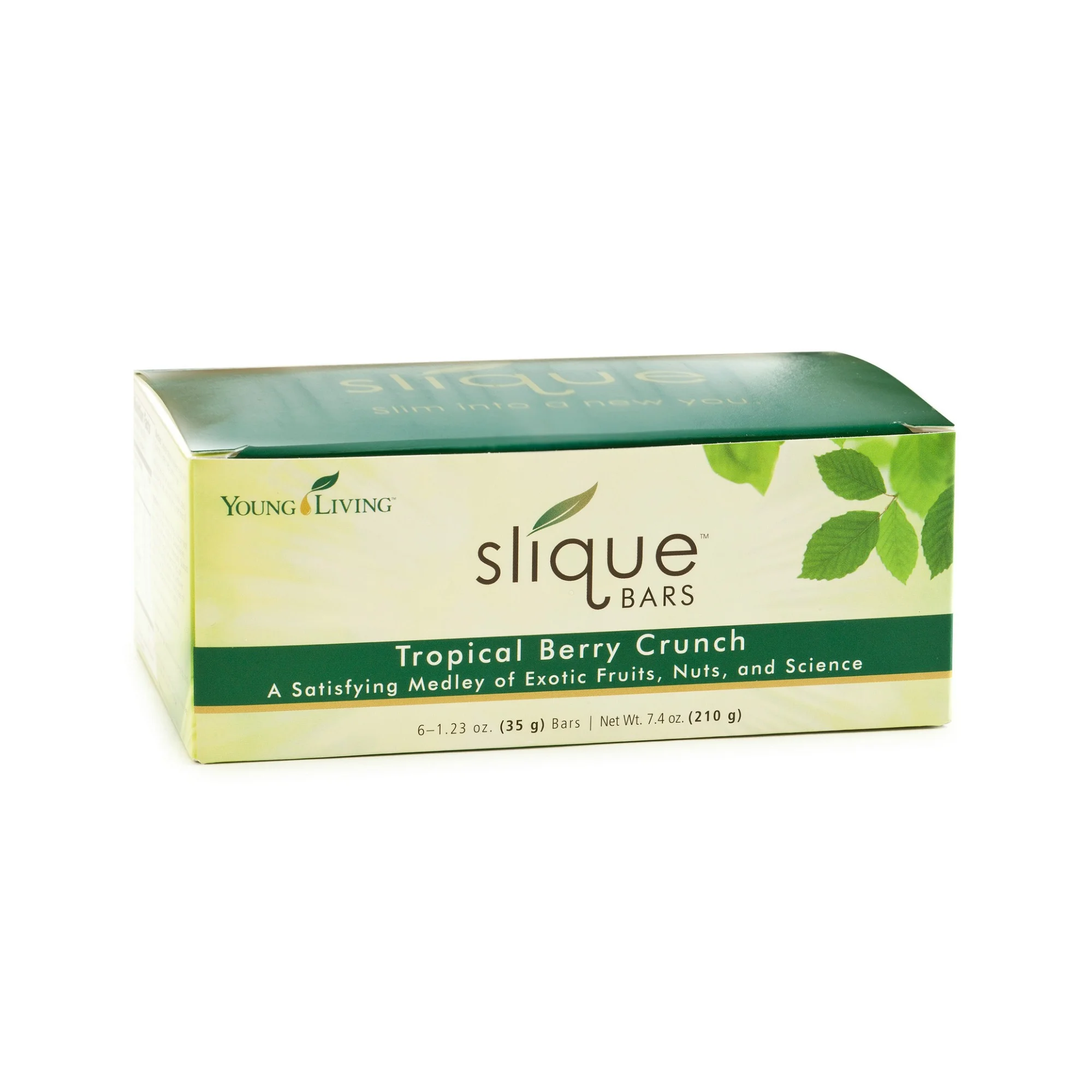 SLIQUE BARS Slique Bars dual-targeted satiety approach and medley of exotic fruits, nuts, and science creates the perfect functional, nutritious snack to help you feel fuller, longer. Each box contains six bars (35 g each). Perfect to take on the go or to eat as a healthy snack option. Click here to learn more about this product.