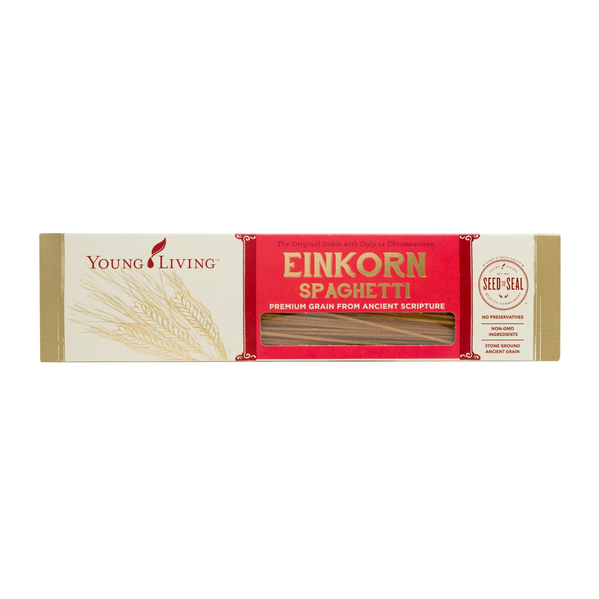 EINKORN SPAGHETTI Thousands of years before supermarkets began selling highly processed flour, families gathered around meals created with a superior ancient grain we now call einkorn. Gary’s True Grit® Einkorn Spaghetti is the perfect foundation for delicious meals your whole family will love. Because the einkorn flour we use to make this delicious product contains less gluten and is more abundant in many vitamins and minerals than modern whole wheat, it’s an easy choice for your healthy lifestyle. Click here to learn more about this product.