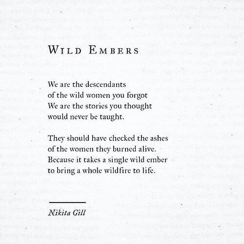 As autumn falls and we move towards hibernation, paying homage to the original stewards of the land and our women healer ancestors.

#nikitagill #ecopoetry #wildness #ecospirituality #womenhealers