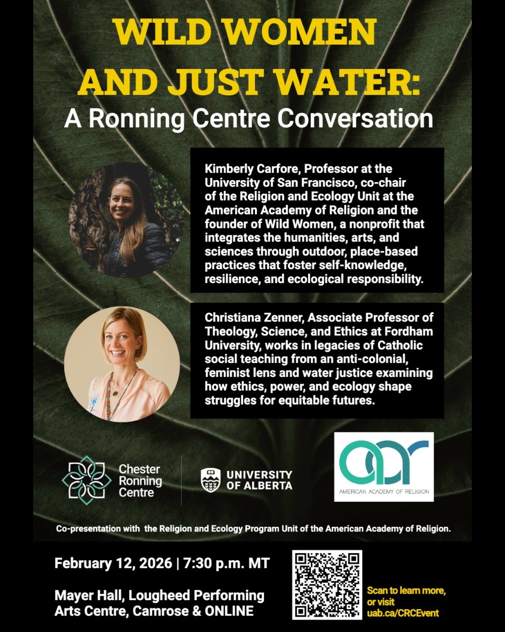 Online conversation free and open to the public! 

Join @christianazenner and I in dialogue with @joeman_phd sponsored by the Ronning Center at the @ualberta and in collaboration with the @americanacademyofreligion 

Link to register in the bio