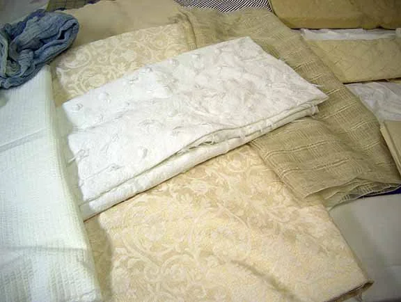 PFD cotton, silk, and linen fabrics.