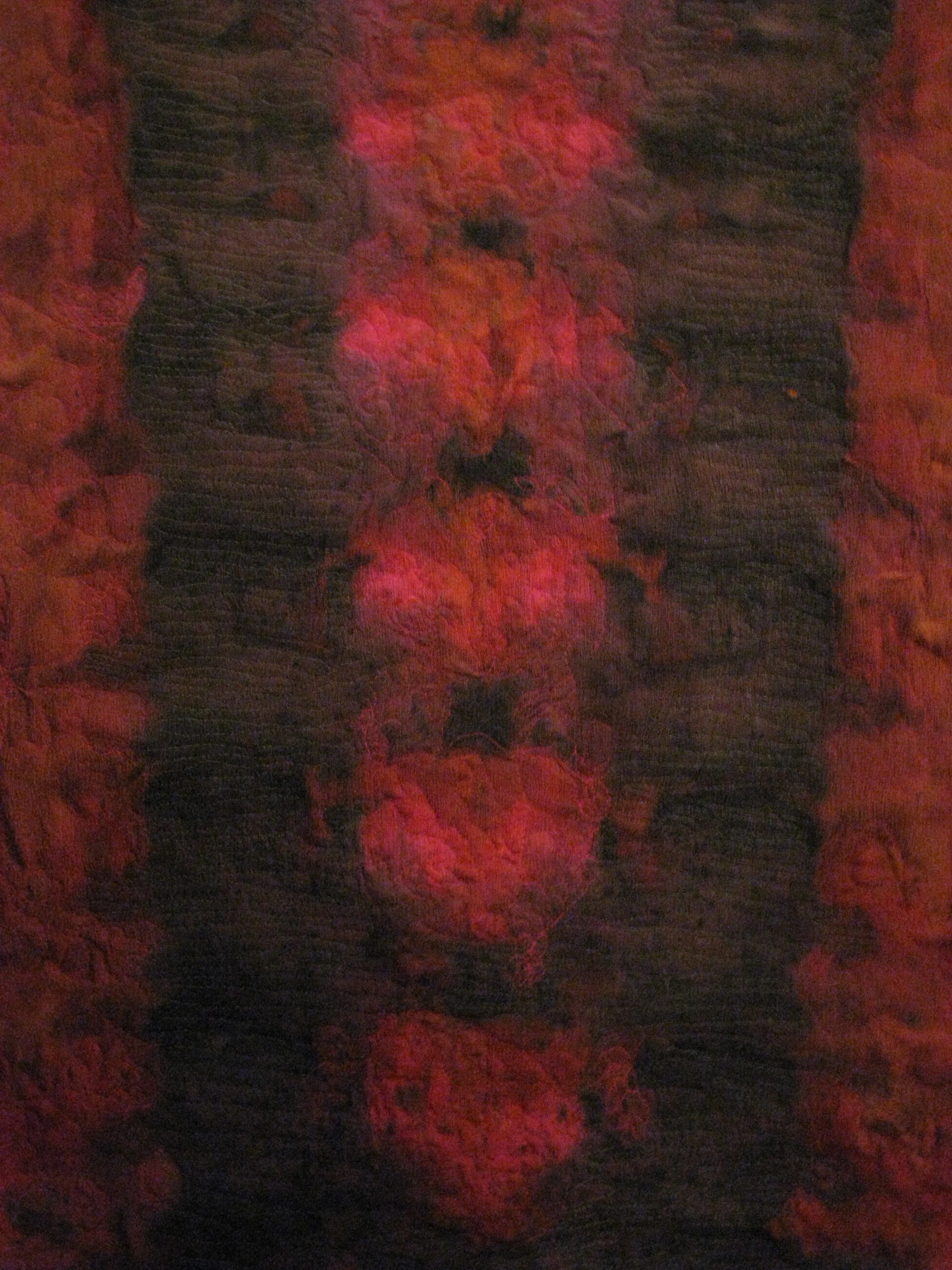 Body Perfect - Hot Flash Natural dyes on silk crepe de chine crinkle fabric. Machine Stitched.