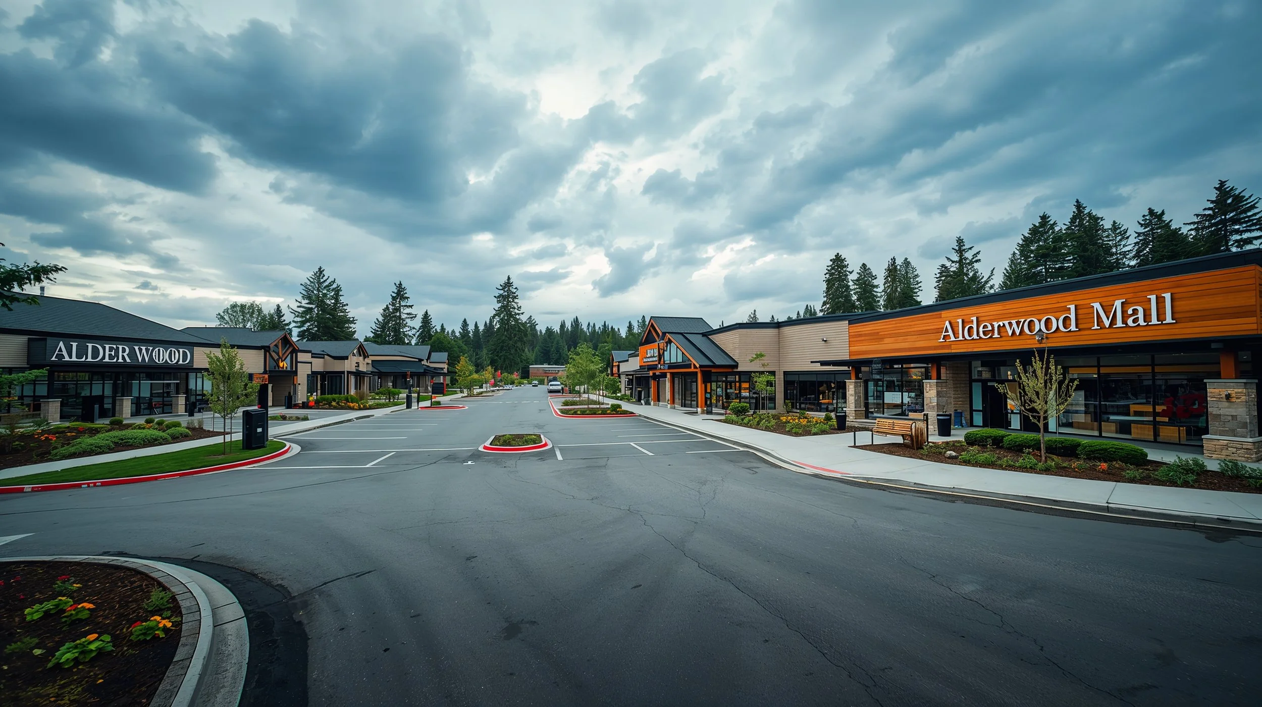 Alderwood Mall in Alderwood Manor Washington suburban area