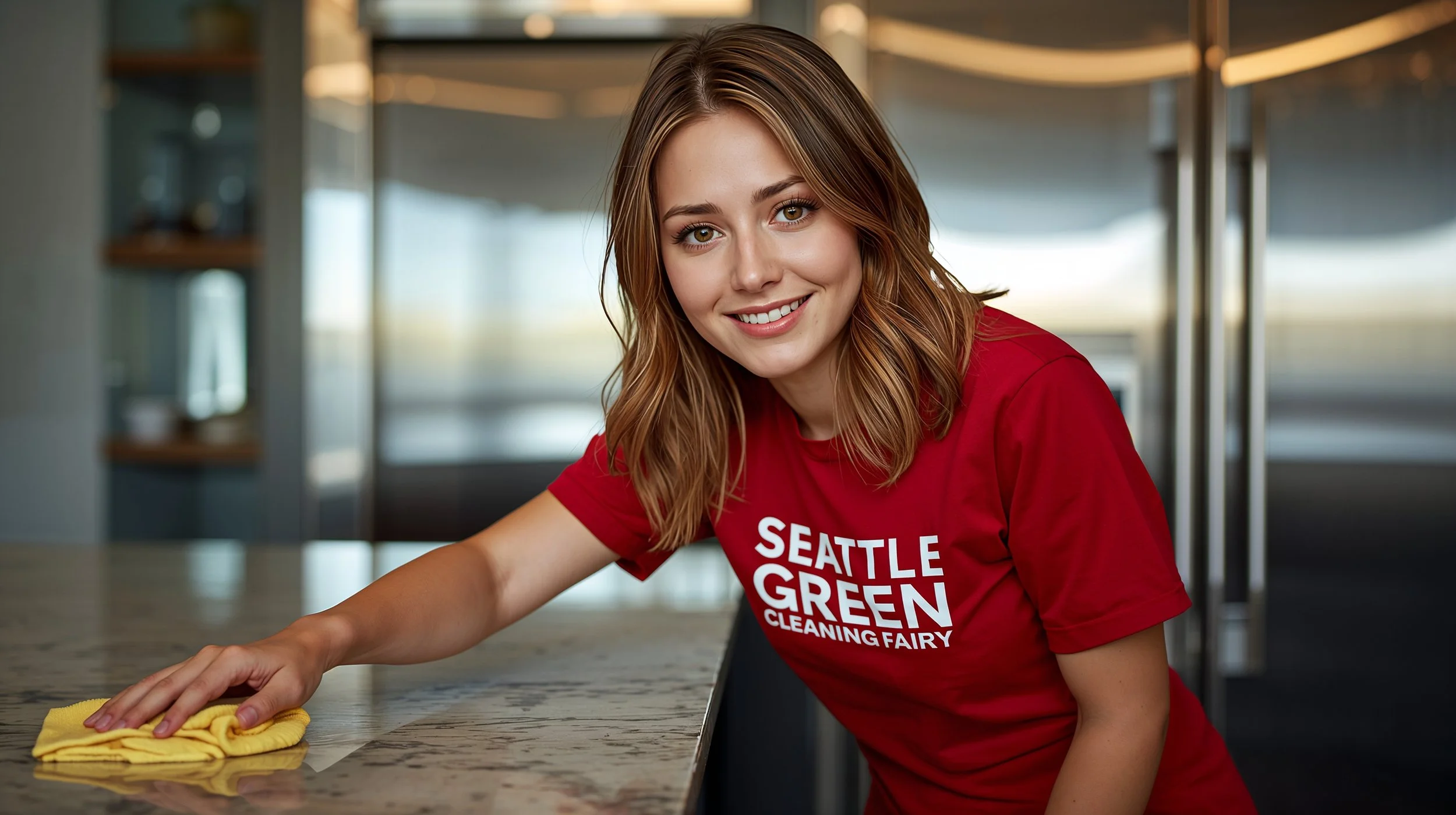 Professional kitchen cleaning in Seattle residence