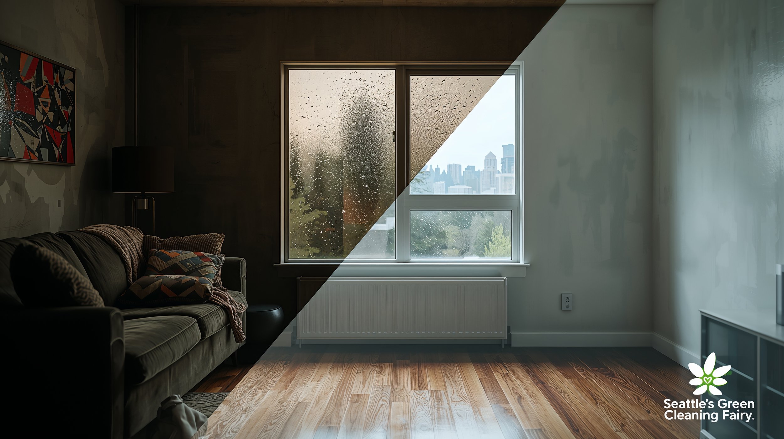 premium before and after deep cleaning transformation in Seattle home