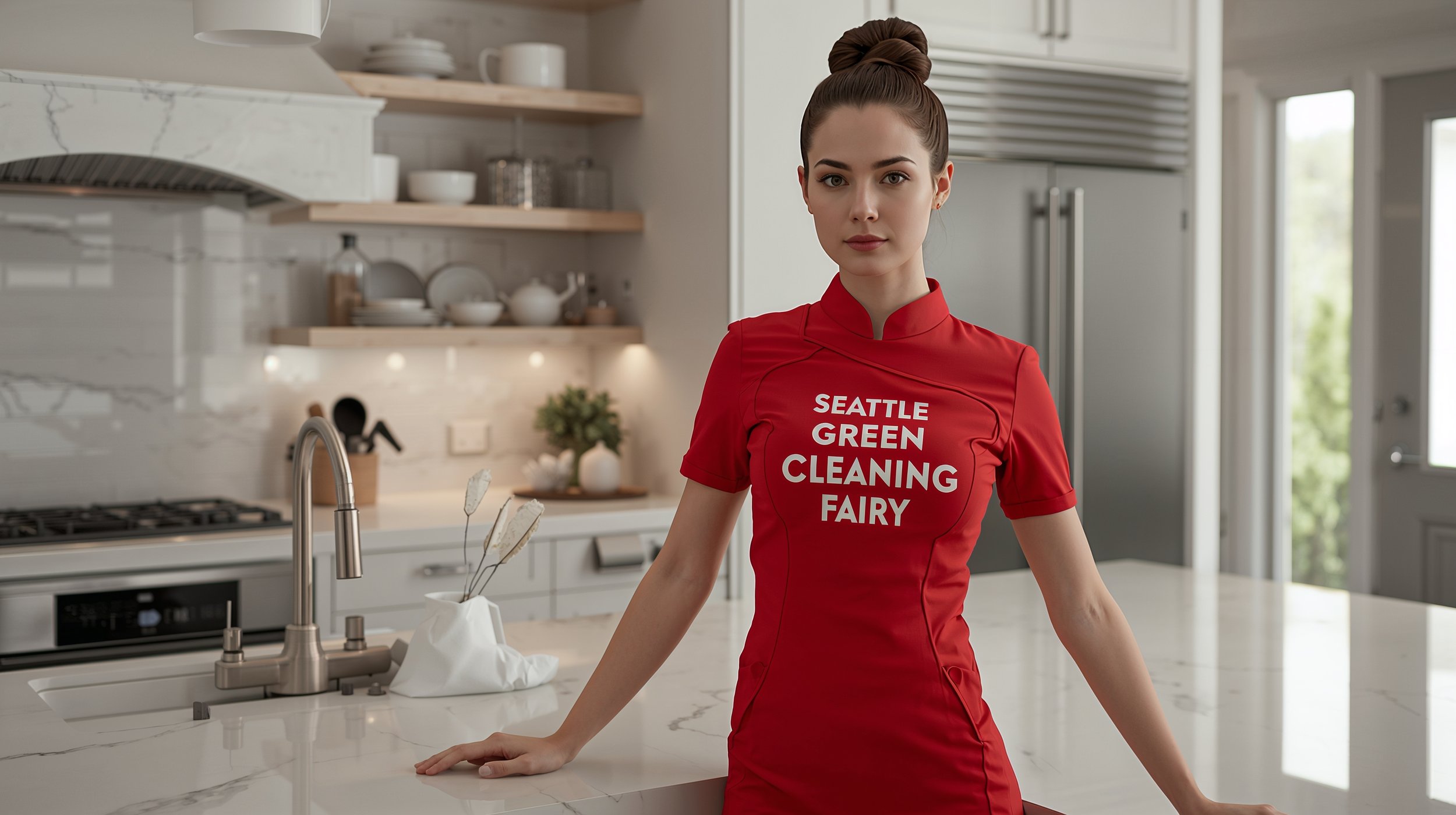 High-end kitchen cleaning service in Aurora Seattle by Seattle Green Cleaning Fairy.