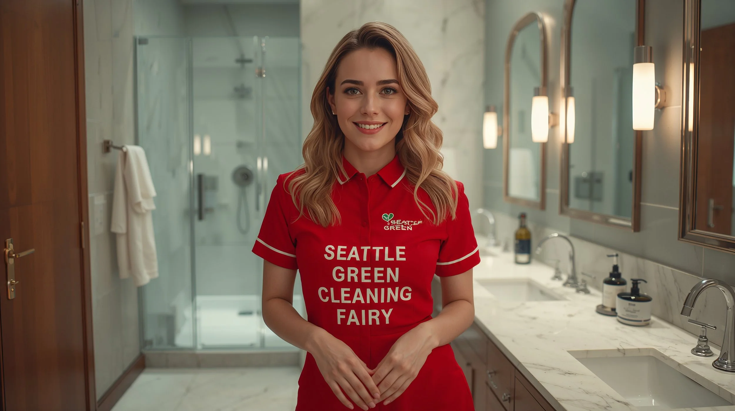 Spotless bathroom after professional cleaning service in Seattle