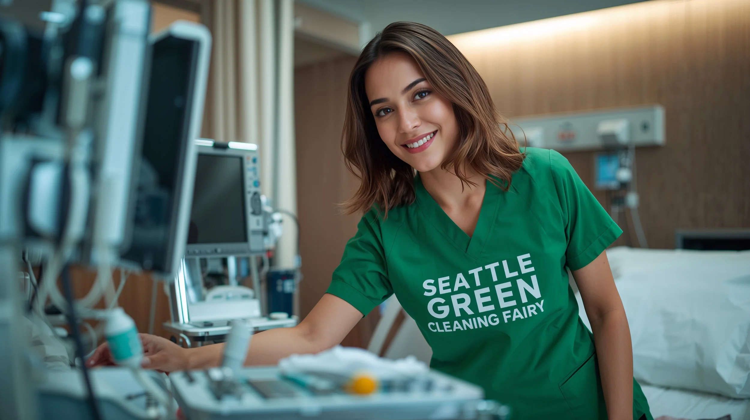 Hospital patient room cleaning service in Seattle