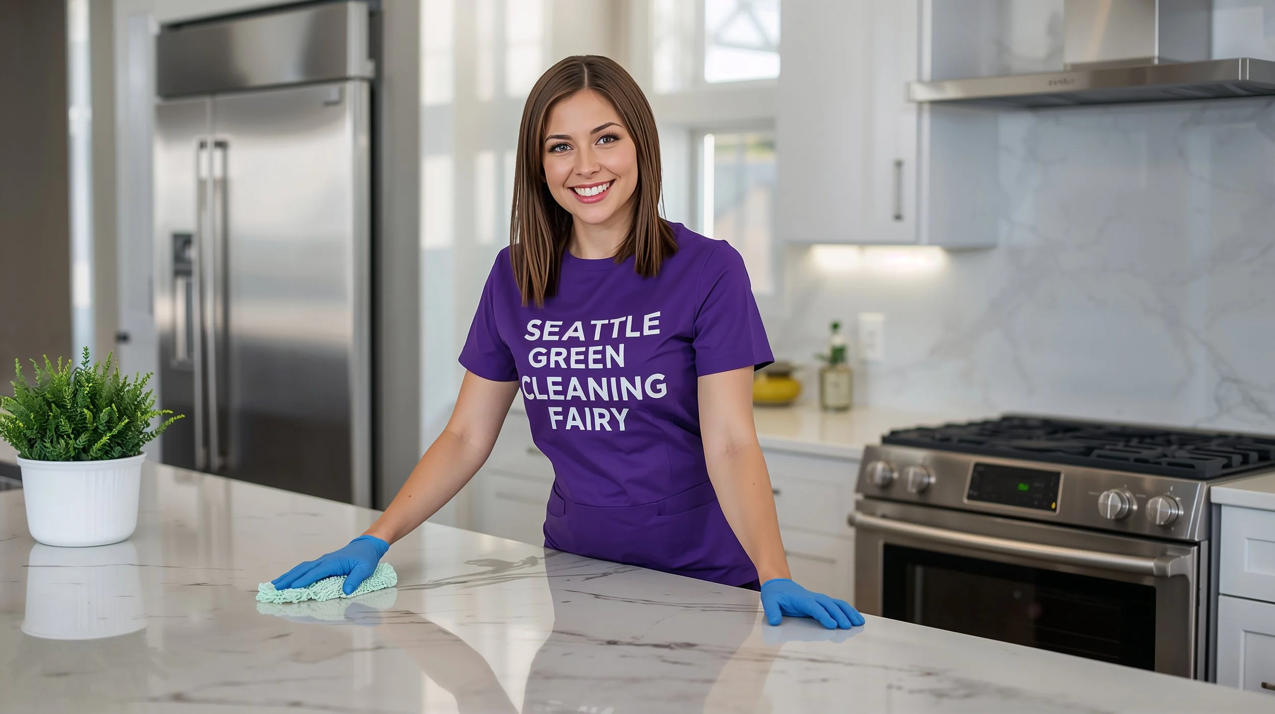 Professional house cleaning service in Black Diamond Washington with Seattle Green Cleaning Fairy kitchen cleaning