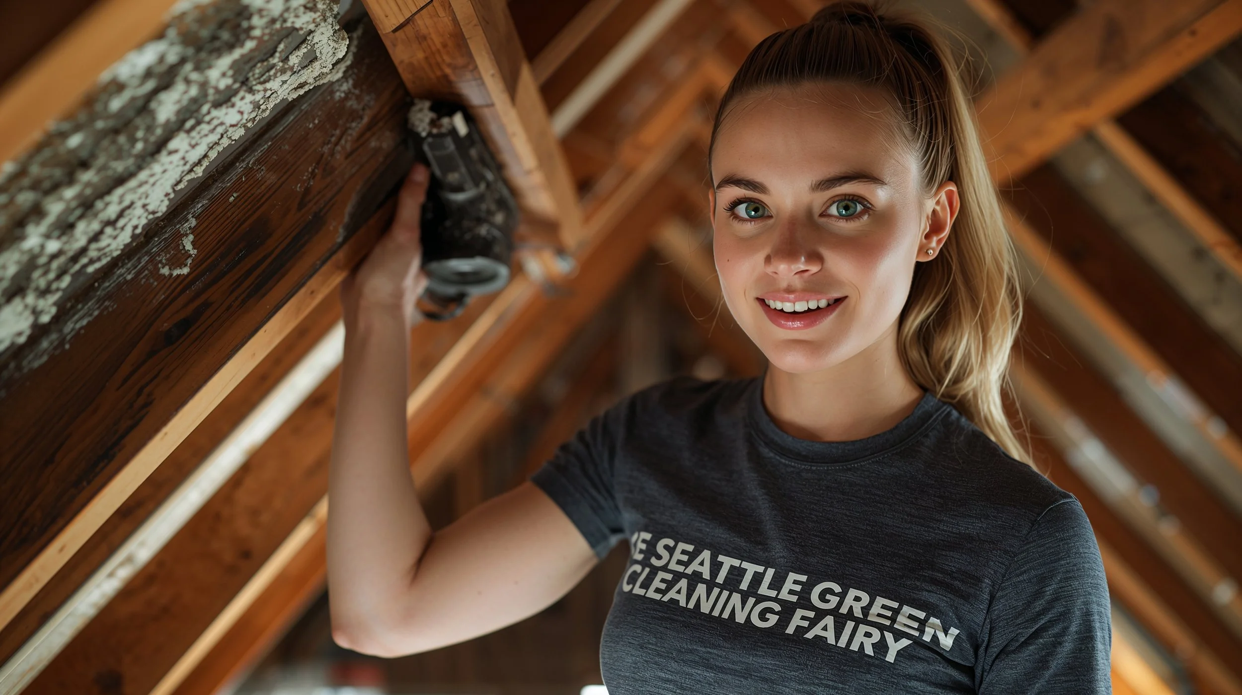 Attic mold remediation cleaning service in Seattle