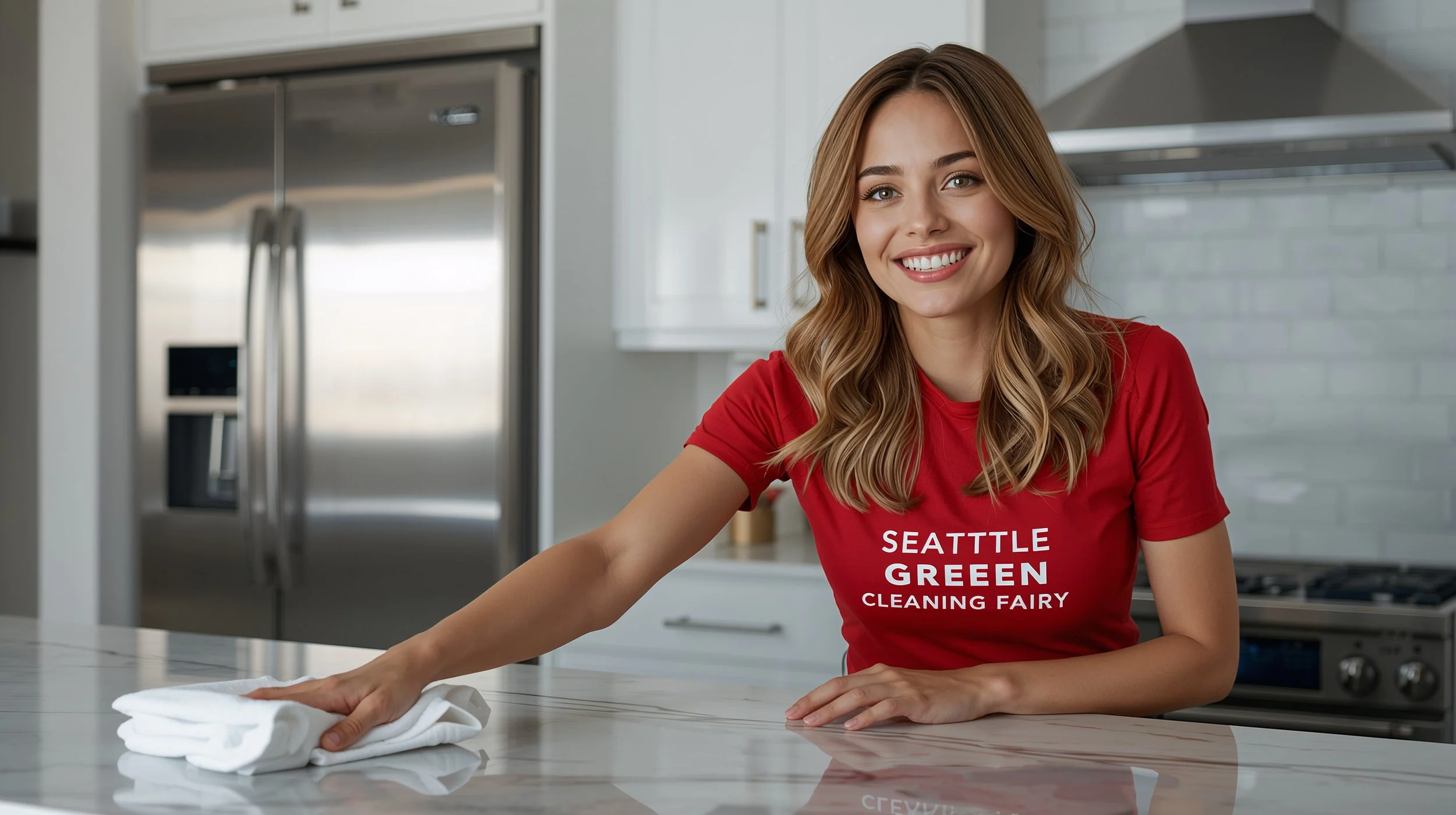 Kitchen countertop maid cleaning service in Seattle