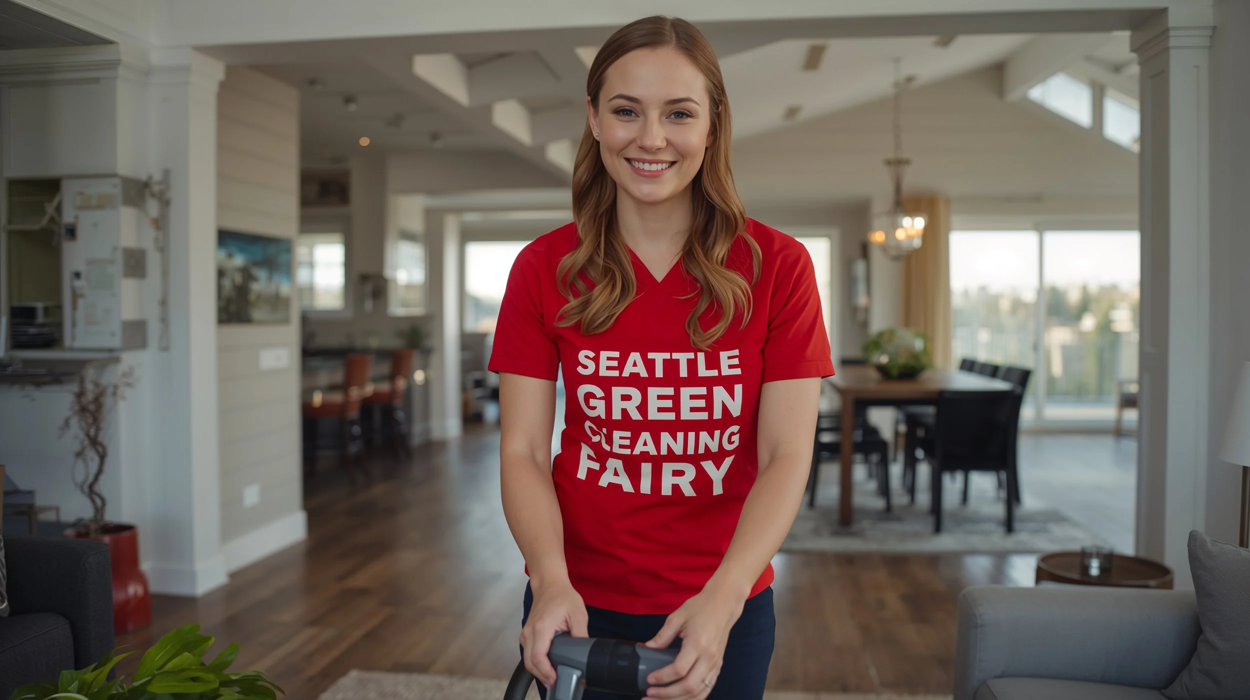 Open-concept house cleaning service in Arbor Heights Seattle by Seattle Green Cleaning Fairy