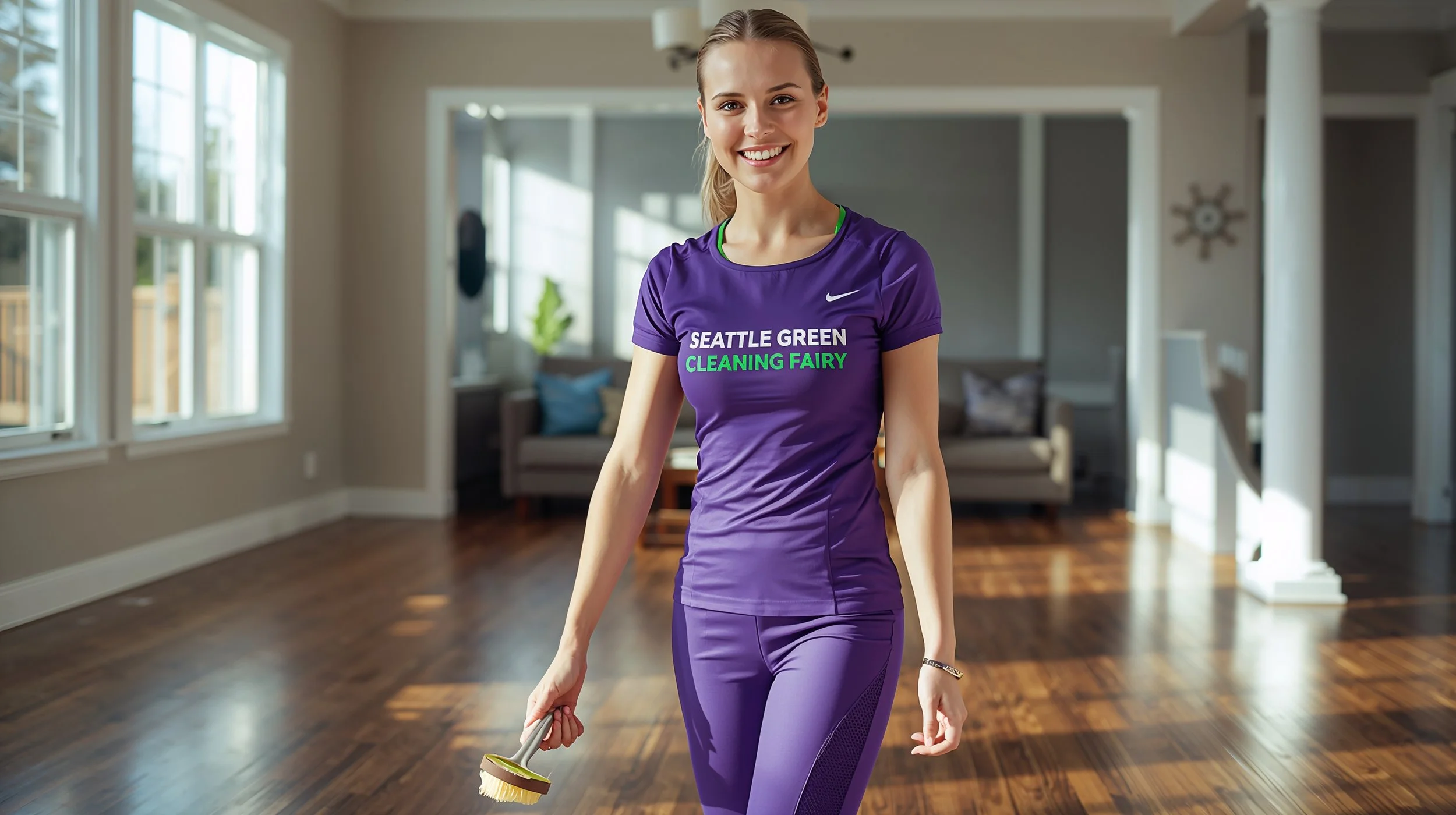 Hardwood floor cleaning service in Black Diamond Washington by Seattle Green Cleaning Fairy