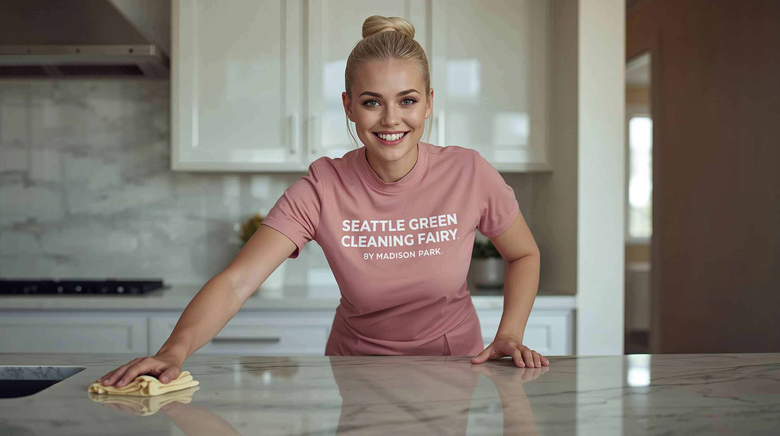 Seattle Green Cleaning Fairy deep cleaning a Madison Park kitchen