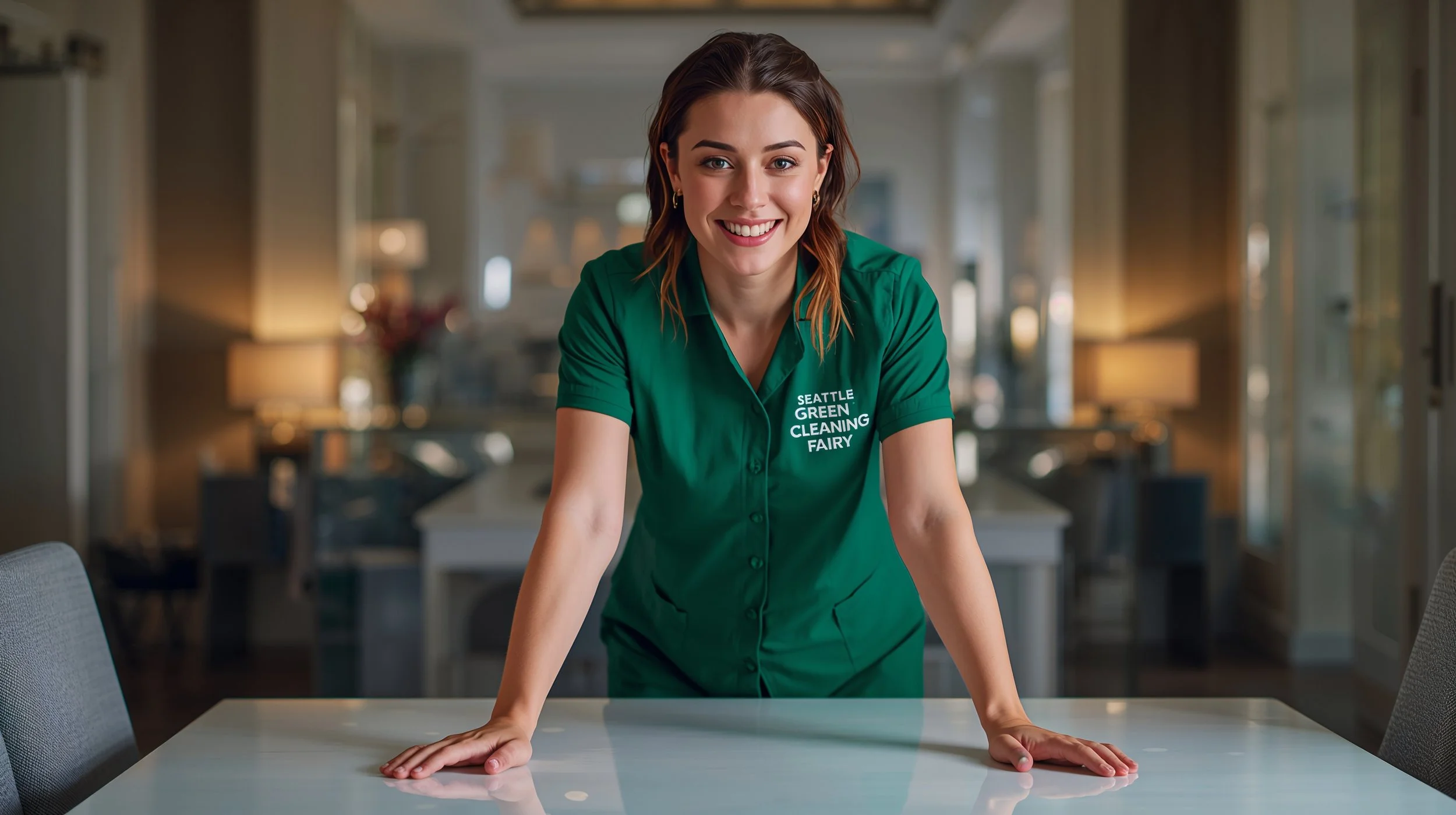 Dining room cleaning service in Atlantic Seattle home