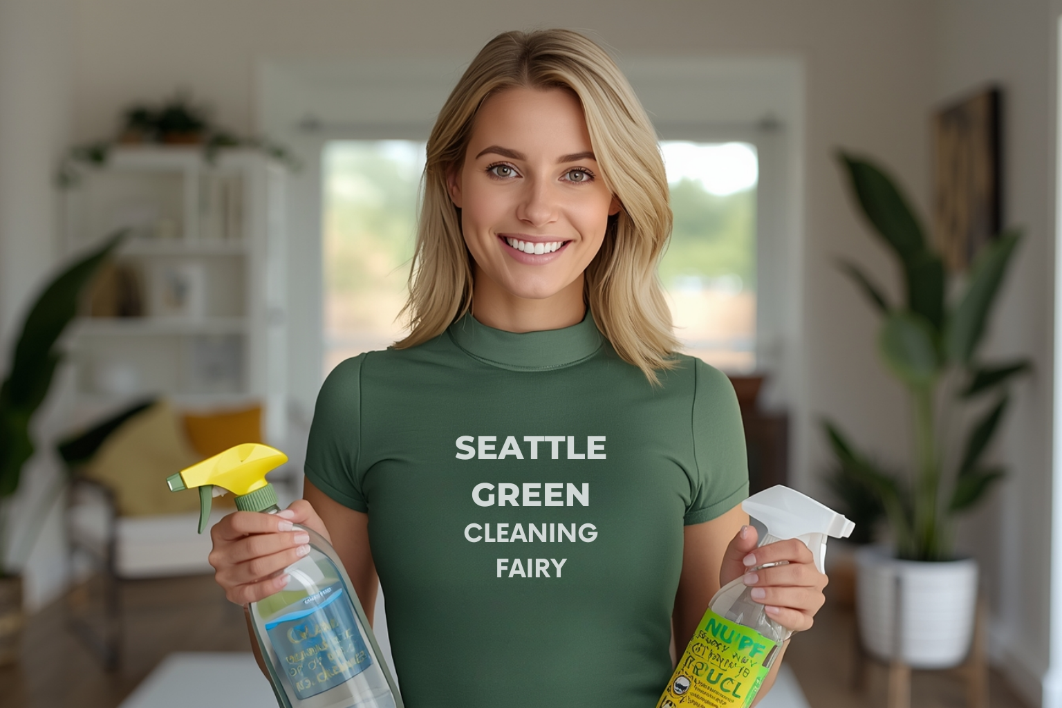 Seattle Green Cleaning Fairy using non toxic supplies in Matthews Beach Seattle