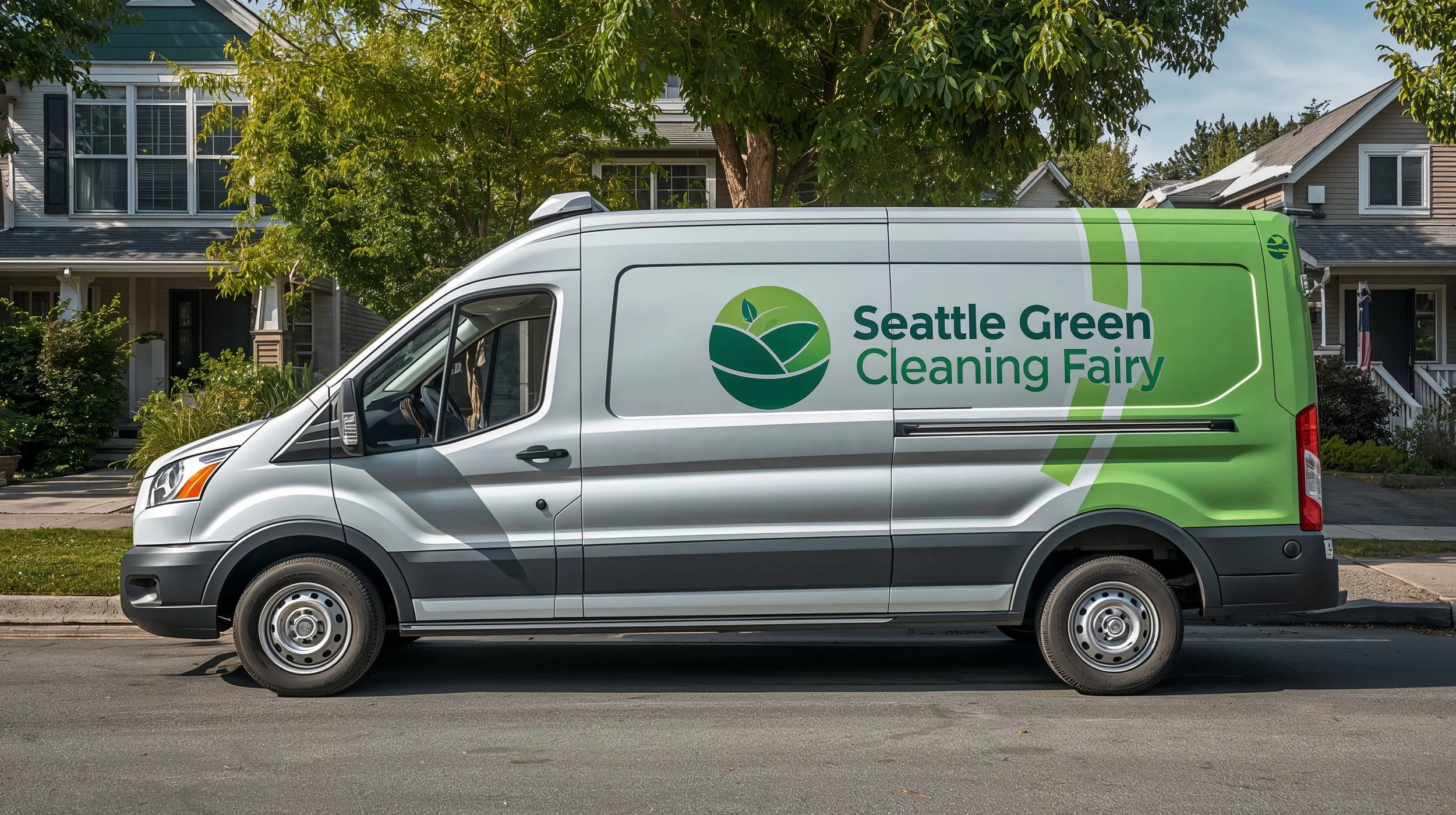 Seattle Green Cleaning Fairy house cleaning service vehicle in Bellevue