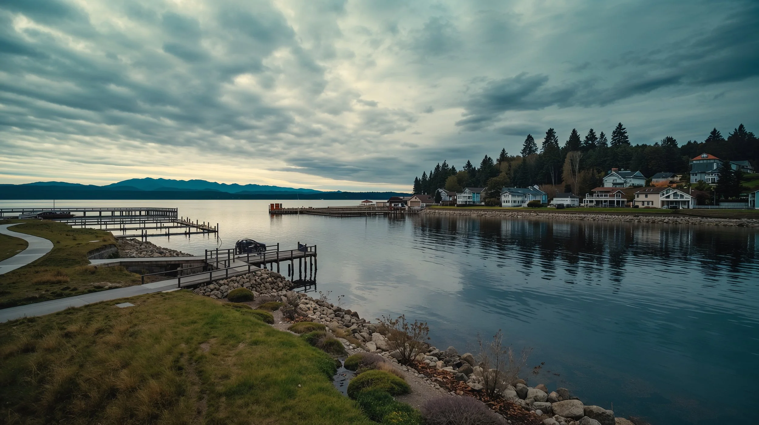 Gene Coulon Memorial Beach Park in Renton Washington waterfront area