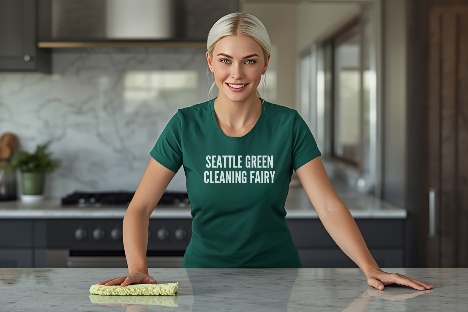 Seattle Green Cleaning Fairy deep cleaning a Matthews Beach Seattle kitchen