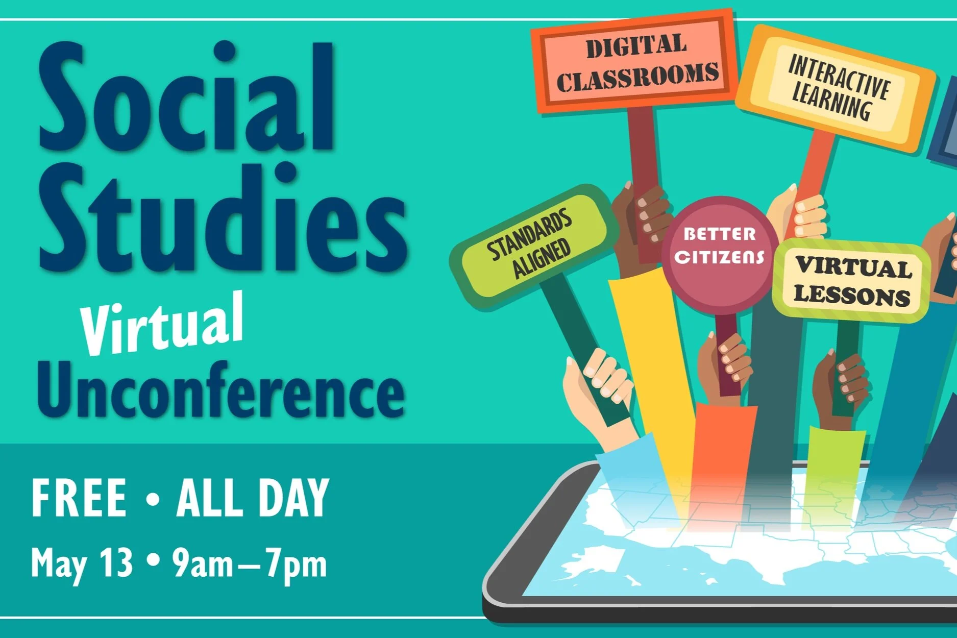 May 13: Join KidCitizen at the Social Studies Virtual Unconference!  Free! 