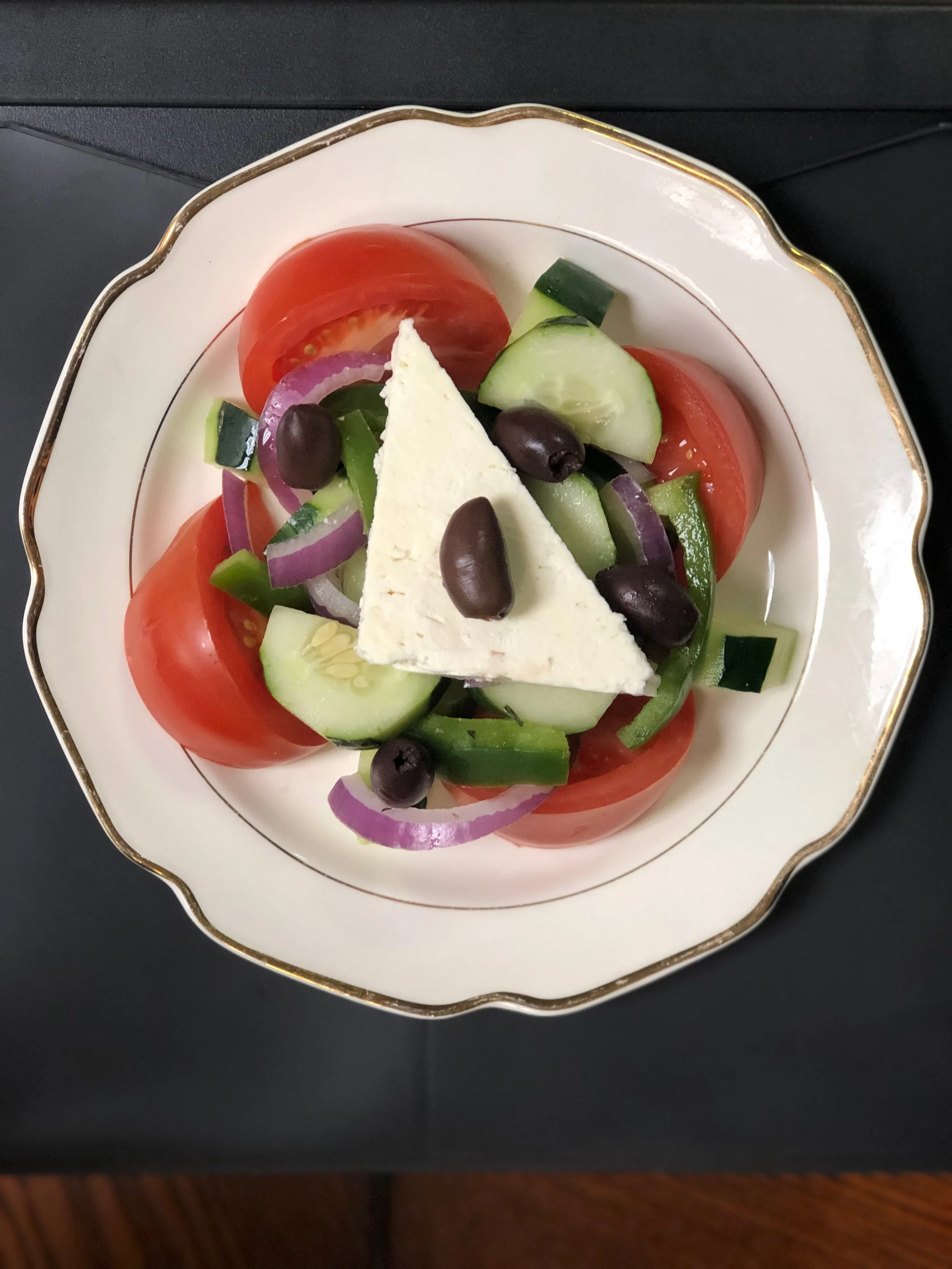 Small Horiatiki (Village) Salad - $4