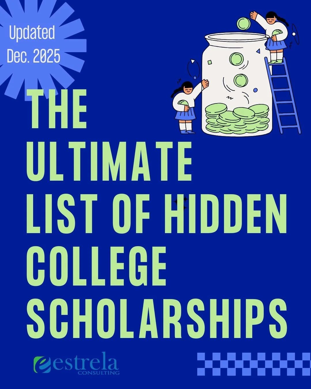 Who doesn&rsquo;t want more money? 💰

Below we have an updated a list of colleges with &ldquo;hidden&rdquo; scholarships. Do your pockets a favor and check it out! 

https://blog.estrelaconsulting.com/the-ultimate-list-of-hidden-college-scholarships