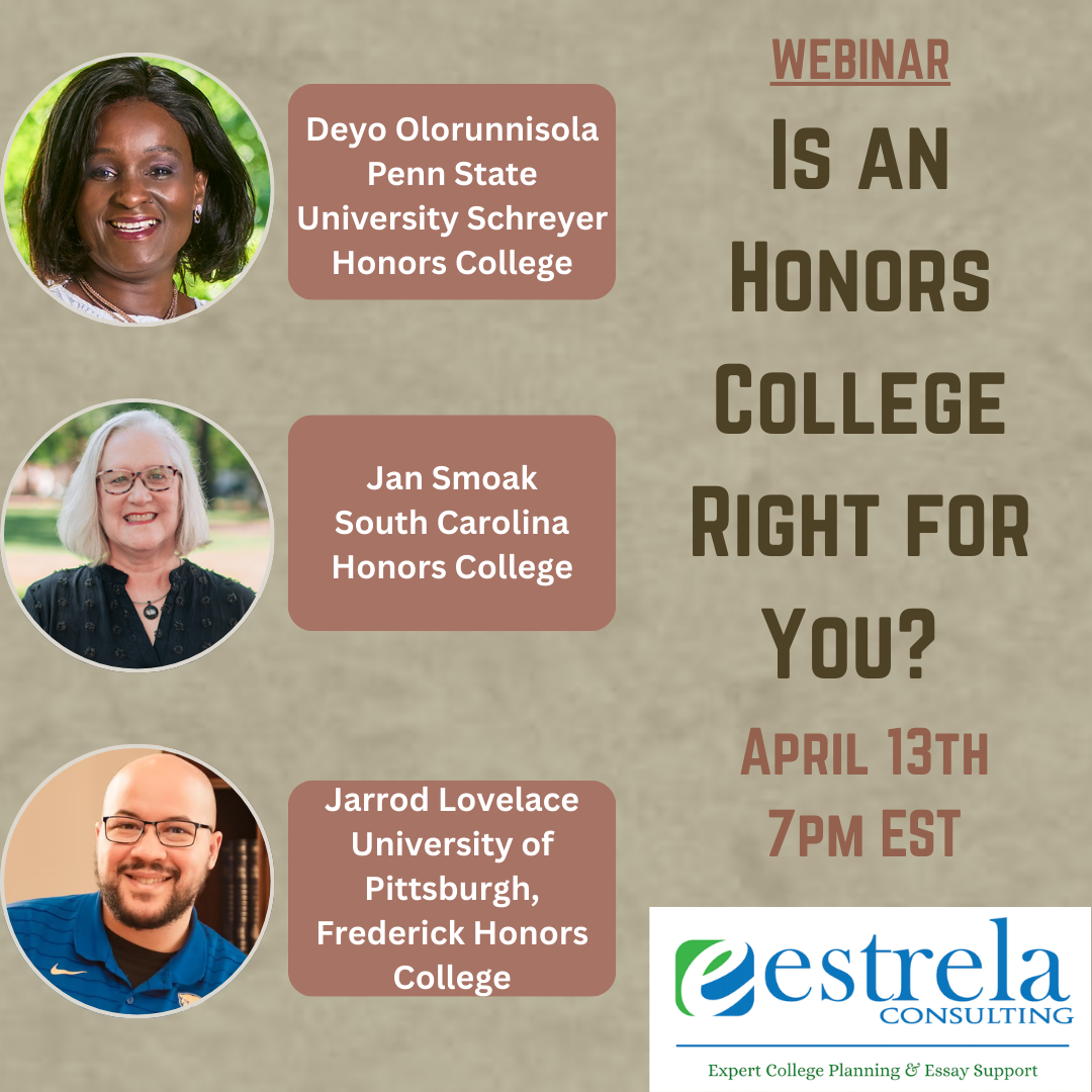 Free Webinar: Is an Honors College Right for You?