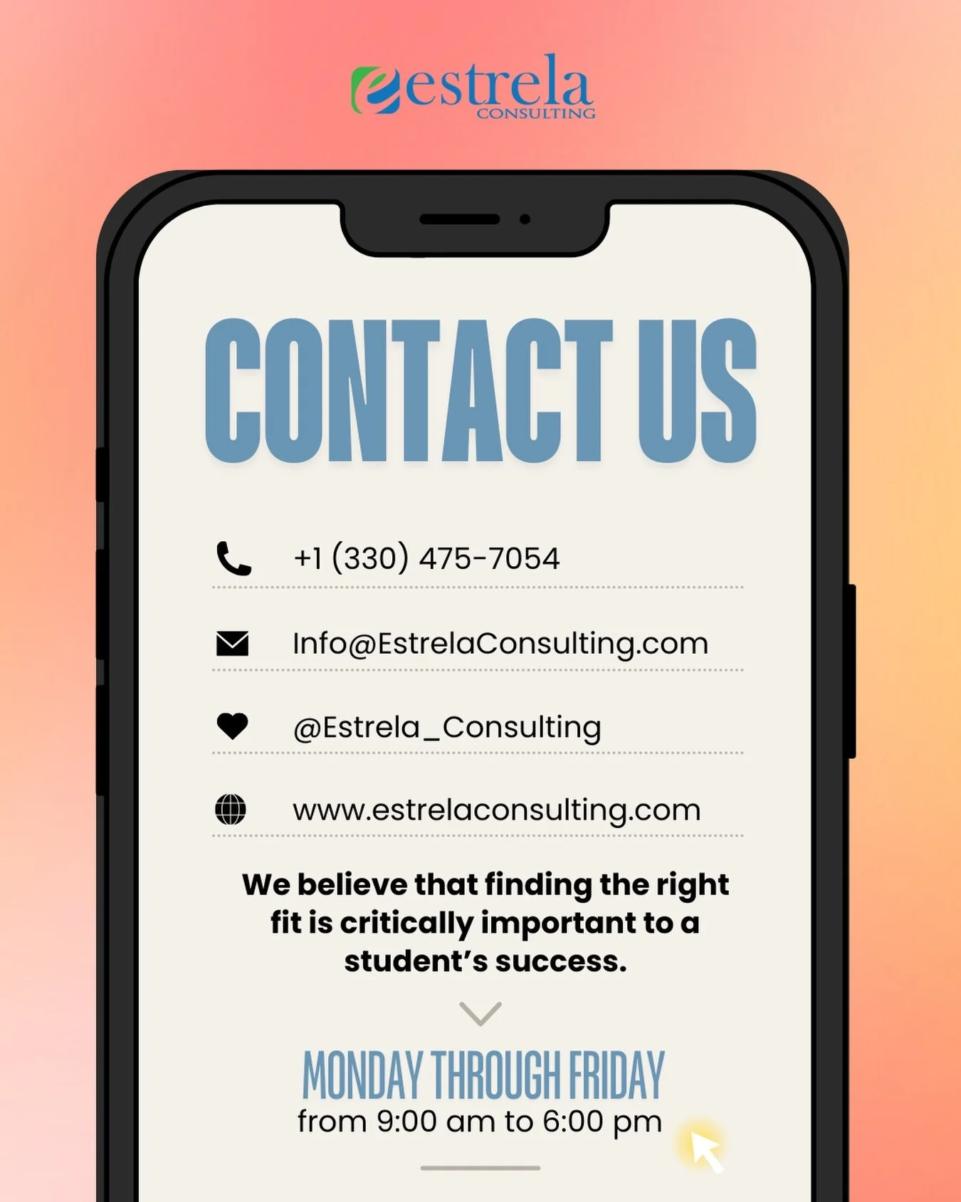 You don&rsquo;t have to figure out college admissions on your own. We help students stay organized, confident, and on track through every phase of the process.

Need help or have questions? Click the link to contact us &mdash; we&rsquo;d love to conn