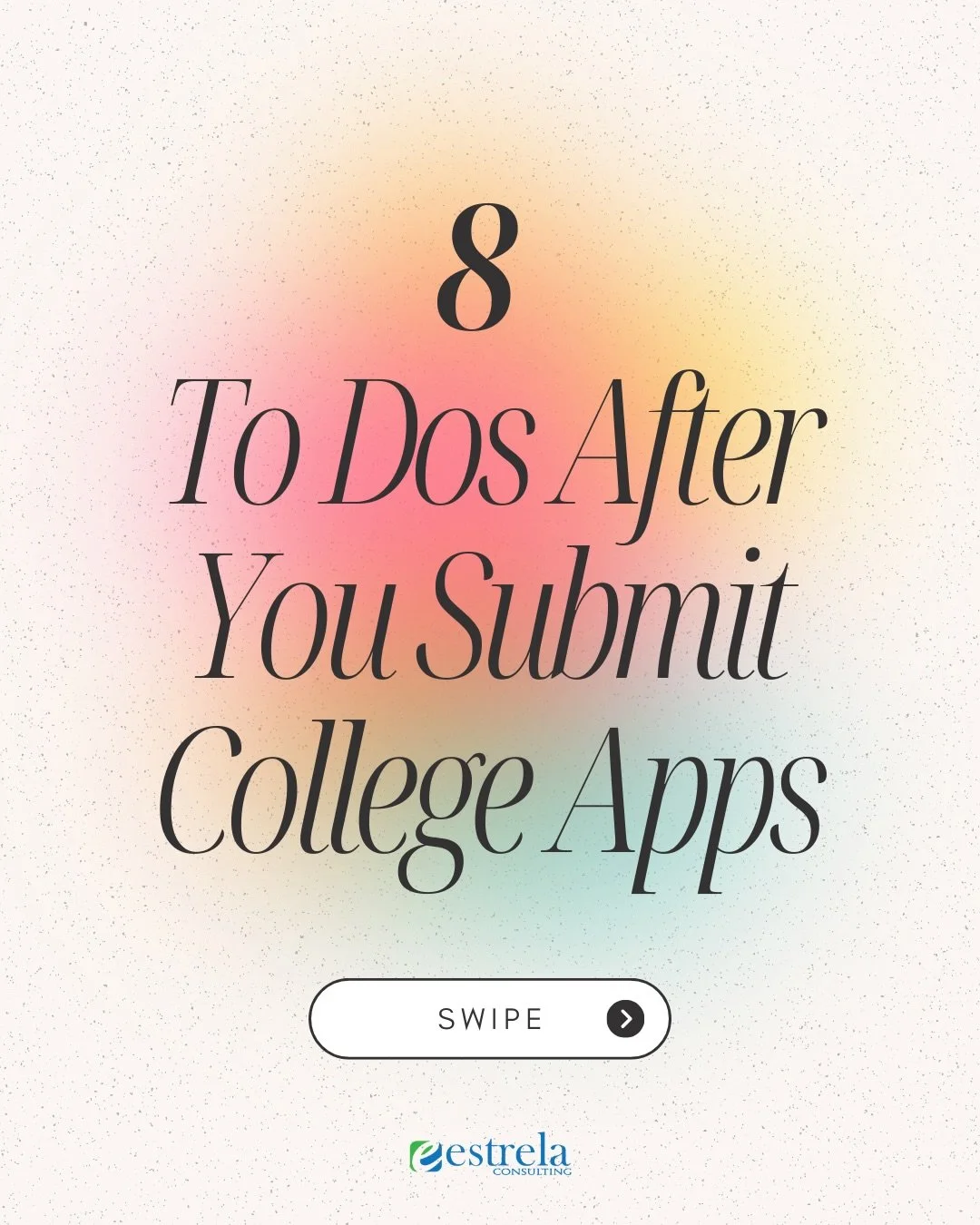 You hit submit&hellip; now what? 👀
Don&rsquo;t ghost your college apps&mdash;these post-submission steps are key. 

Full breakdown here 🔗
https://blog.estrelaconsulting.com/8-to-dos-after-you-submit-your-college-apps

#collegeapps #college #college