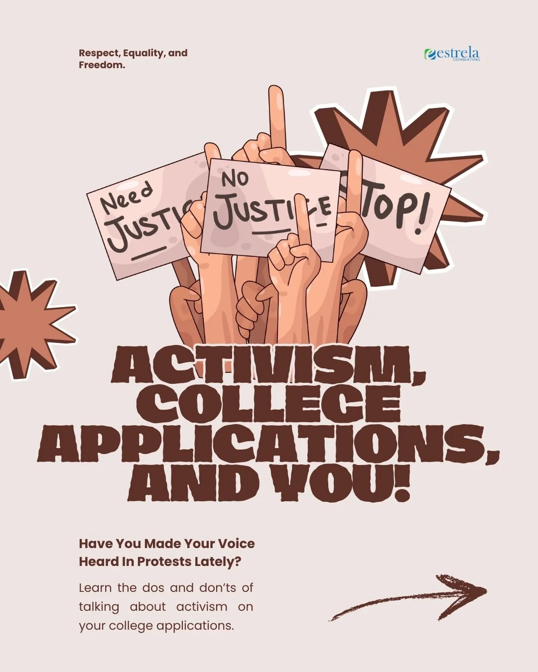 📢 Activism can strengthen your college app &mdash; if it&rsquo;s real. 🗣️‼️

Admissions officers care about action, impact, and intention&hellip; not performative posts. 

Save this before you hit &ldquo;submit.&rdquo;

https://blog.estrelaconsulti