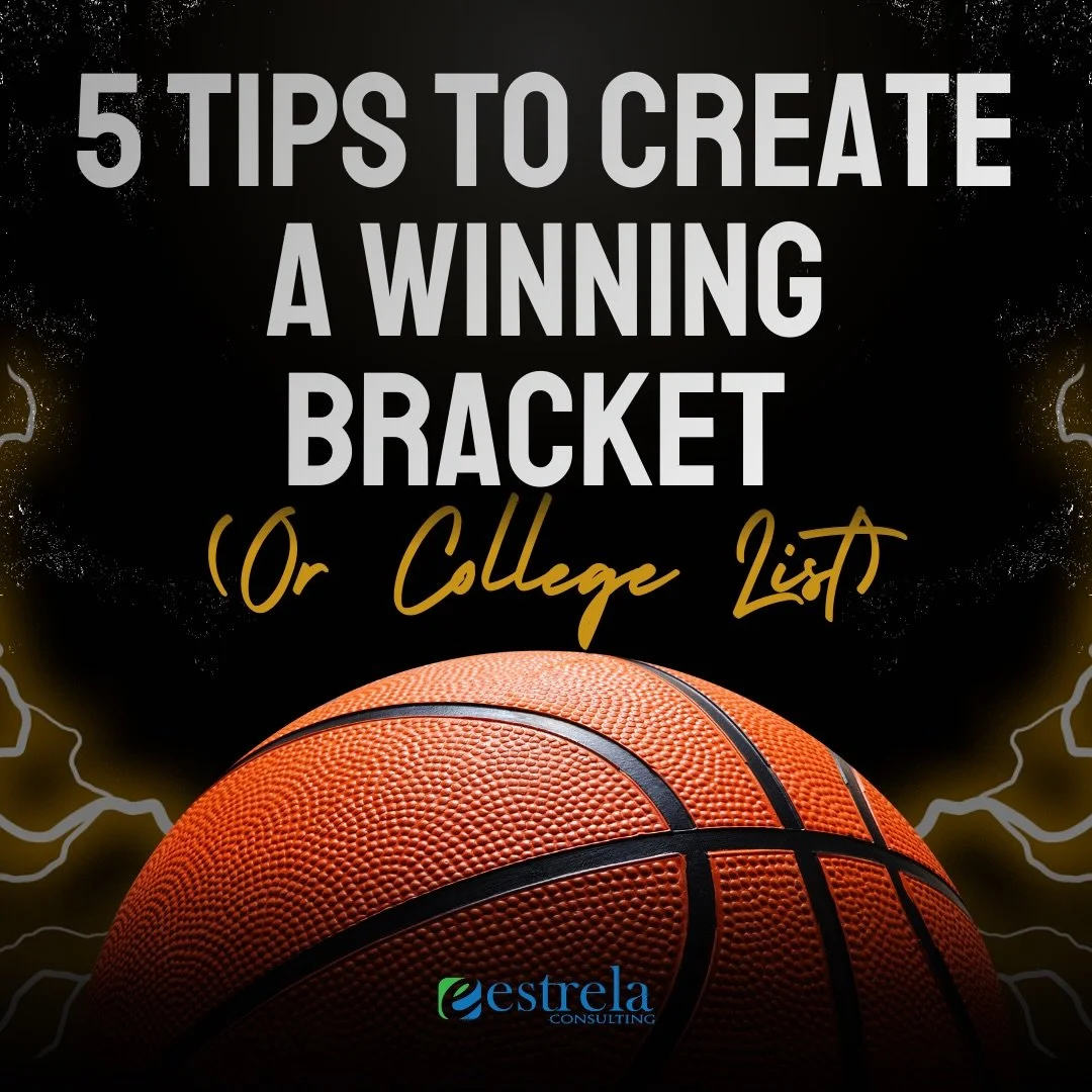 1 in 9.2 quintillion&mdash;that&rsquo;s the odds of a perfect March Madness bracket. Good news? Choosing the right college is way more in your control. Don&rsquo;t make these 5 common mistakes: 

https://blog.estrelaconsulting.com/blog/5-tips-to-crea