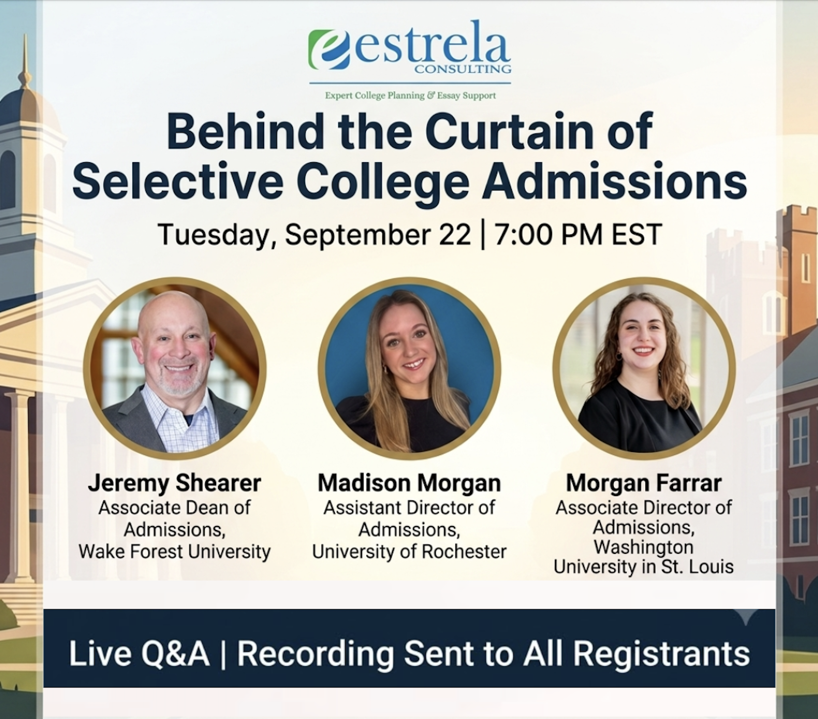 Webinar: Behind the Curtain of Selective College Admissions