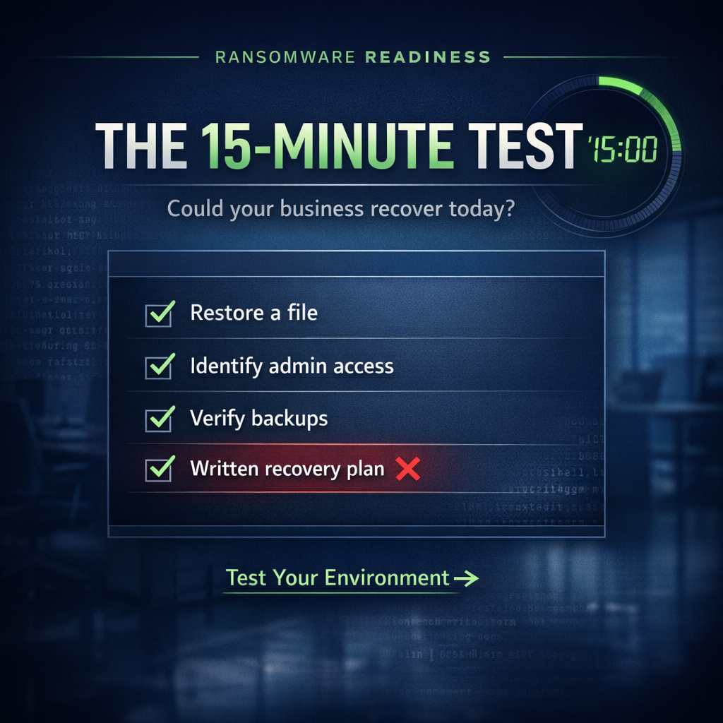 15-Minute Test That Reveals If Your Business Could Survive a Ransomware Attack