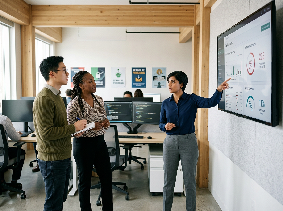 Email phishing training for employees needs to happen more than once per year.