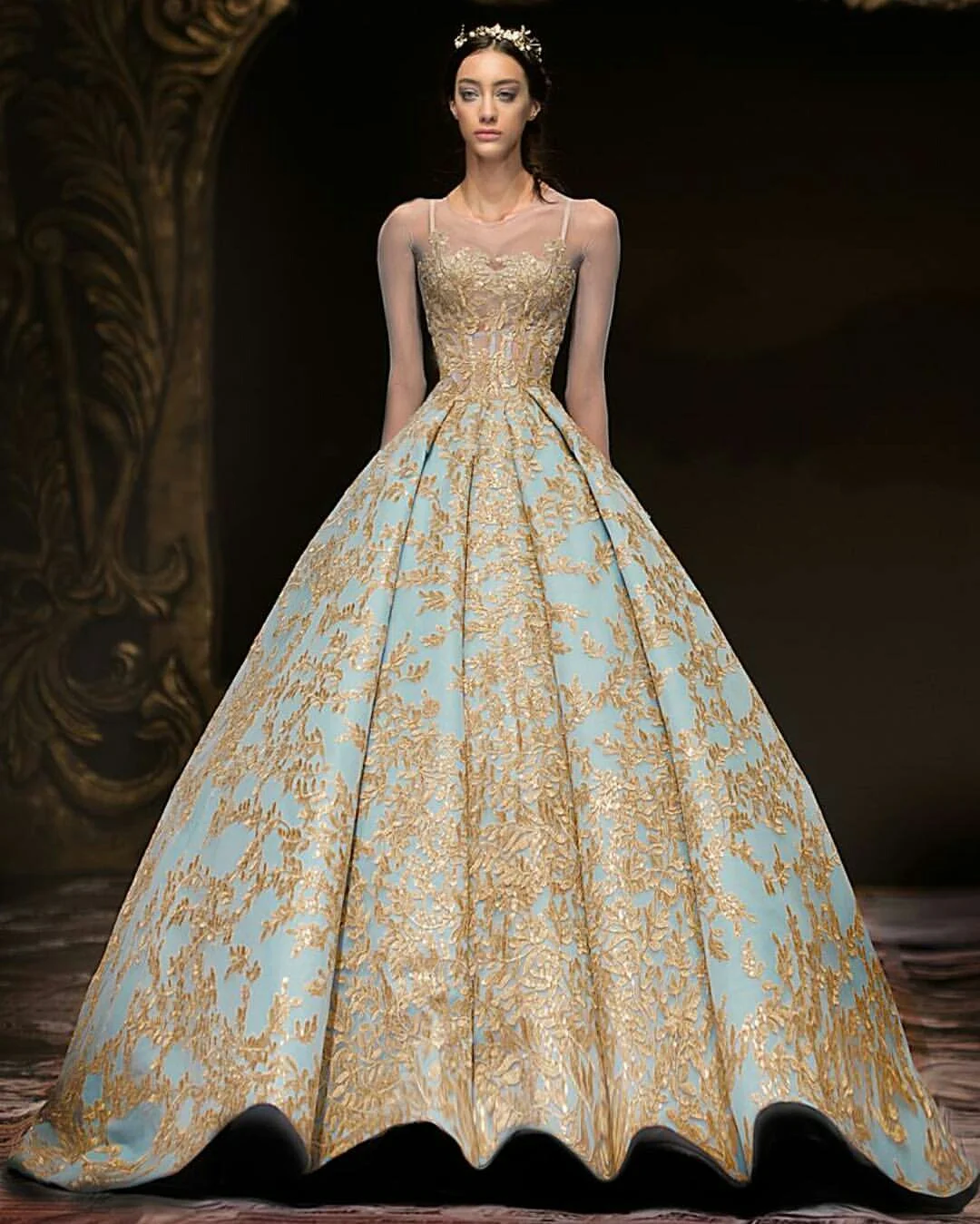 white christmas dresses Michael Cinco Couture Wedding Gown – World Wide Couture main image 0