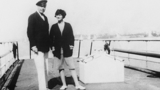 The Duke and Chanel on the deck of Flying Cloud