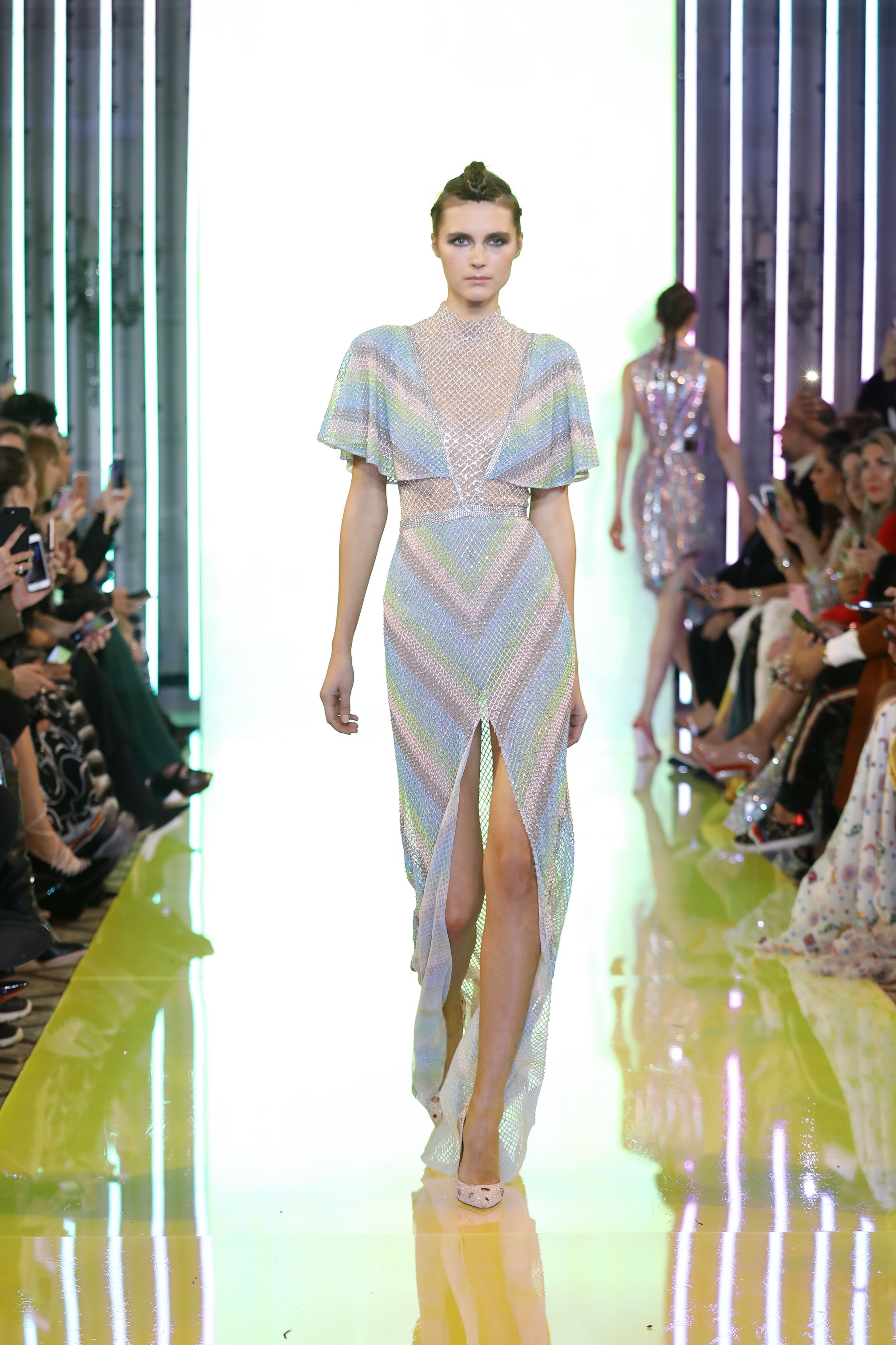 SS19-37- Pastel Shades Of Glass Beads And Swarovski Embellishements With Crystalled Neckline Dress.jpg