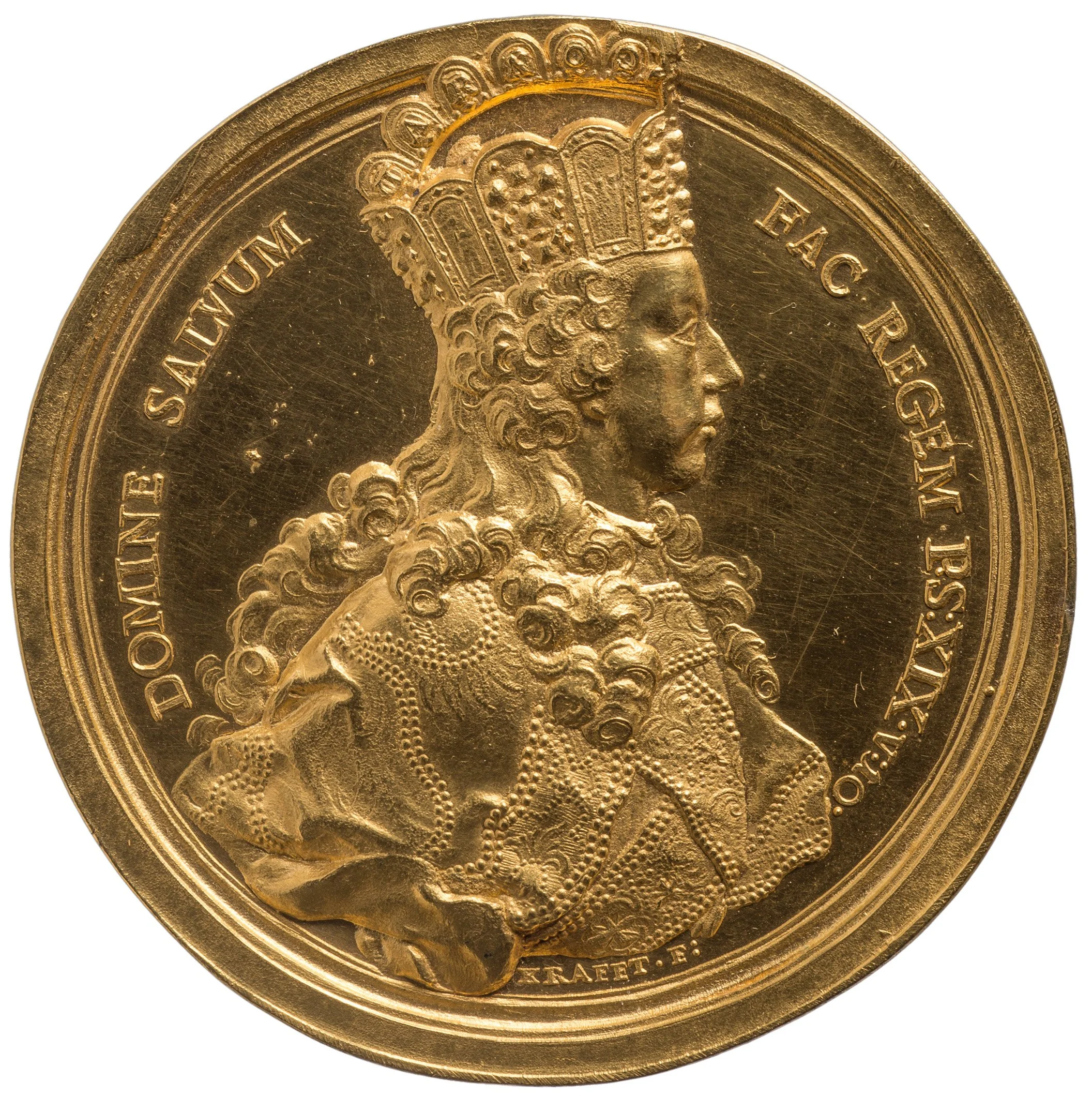 Medal of Emperor Joseph II (reigned 1765–1790)  with imperial crown