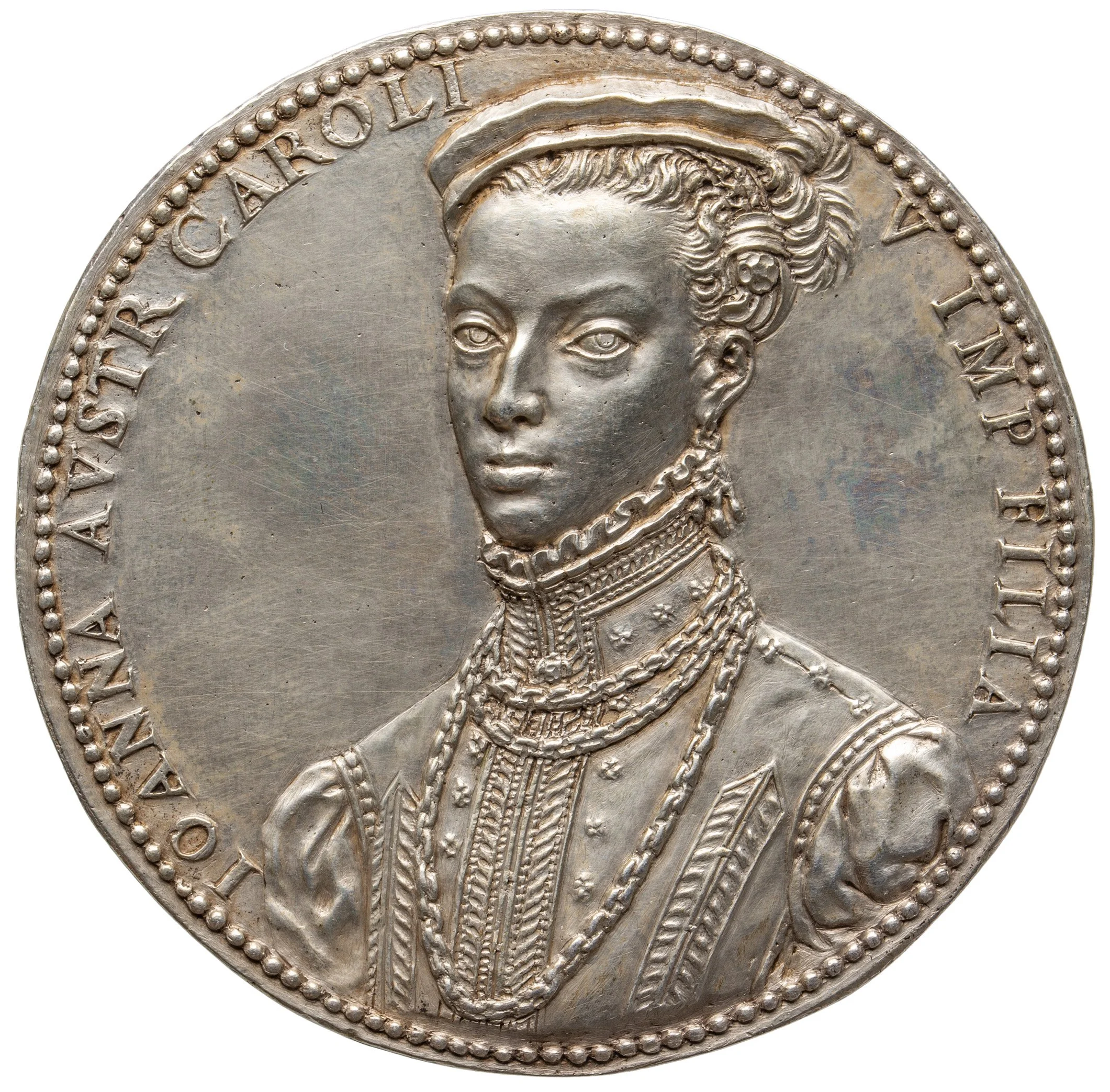 Medal of Joanna of Spain (1535–1573), daughter of  Emperor Charles V 