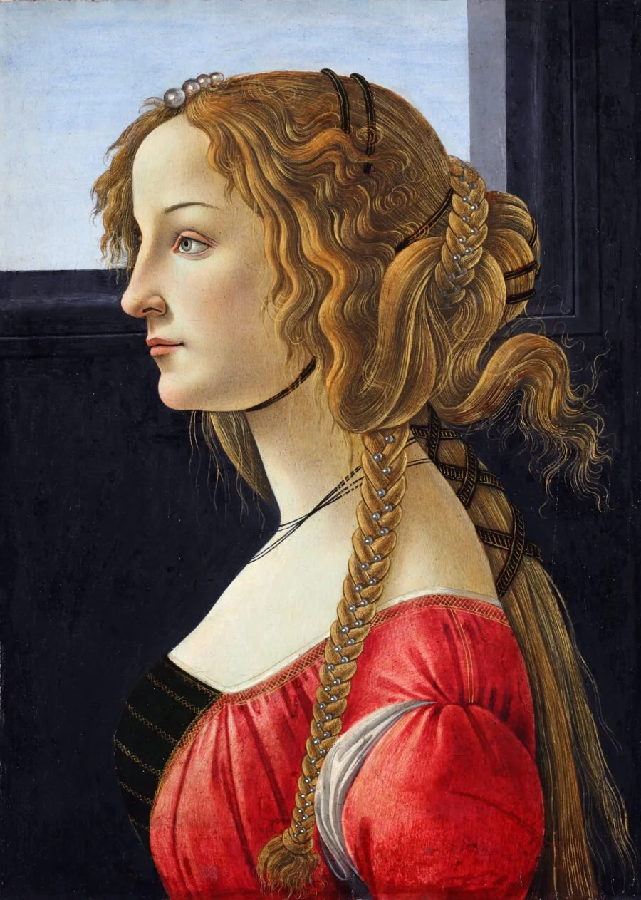 Sandro Botticelli, Profile Portrait of a young woman, 1475-1480