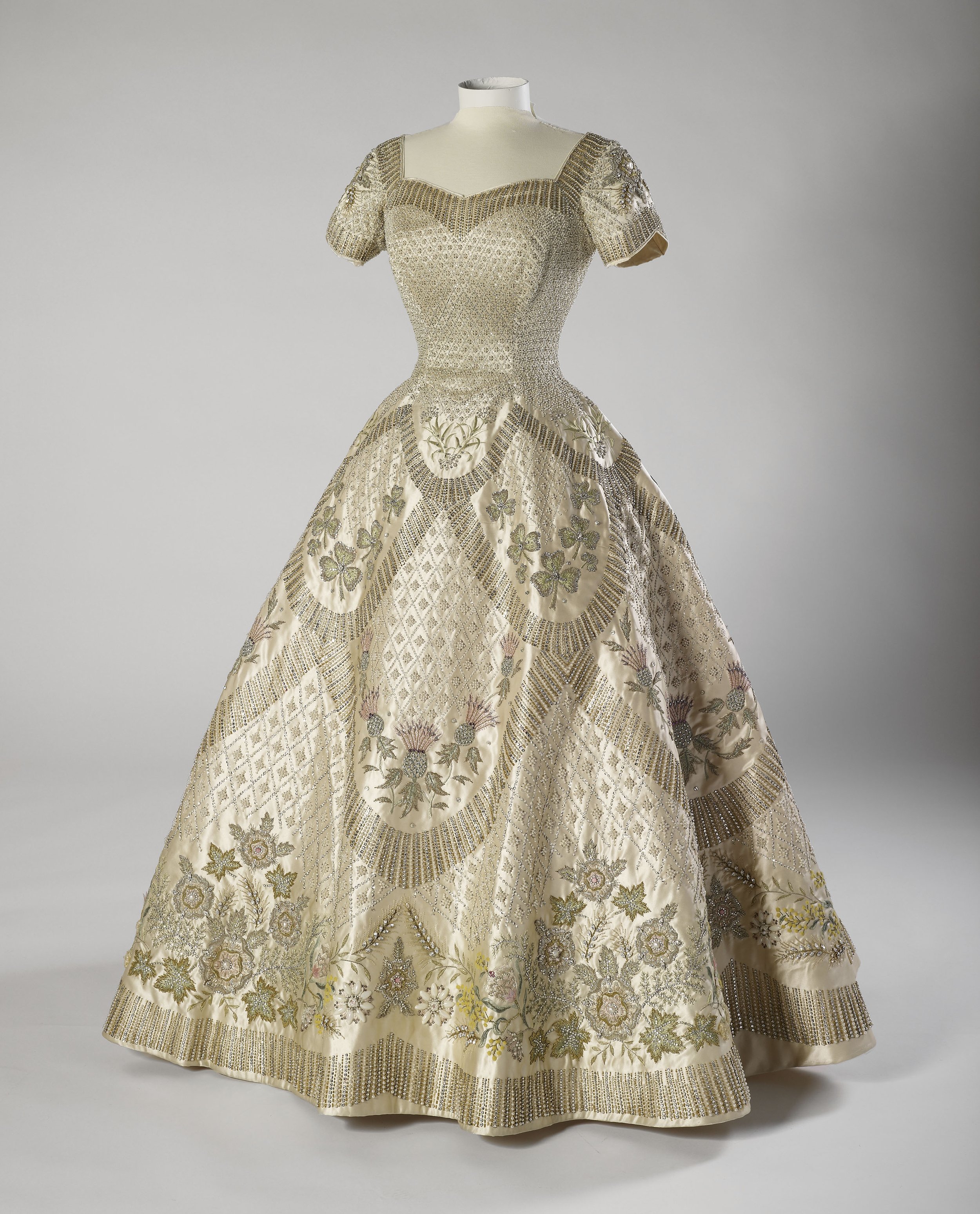 The Queen’s Coronation Dress, Norman Hartnell, 1953.  