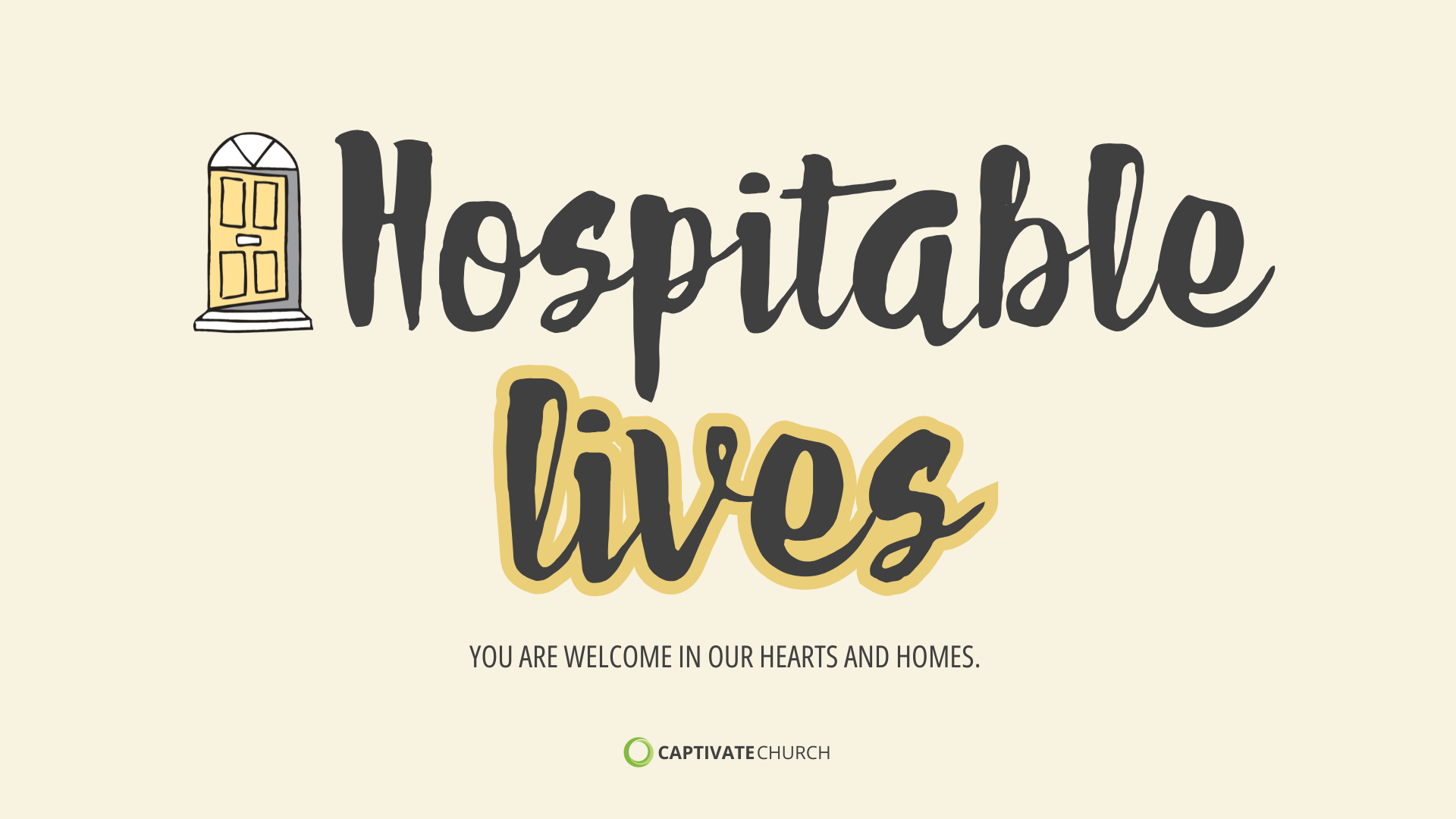 3. Hospitable Lives