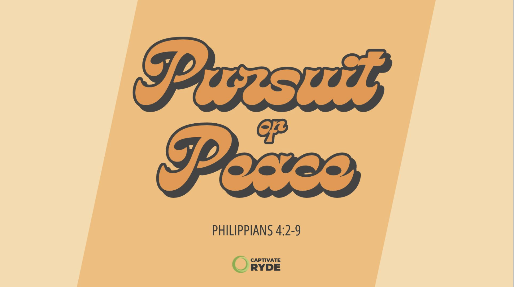 5. Pursuit of Peace