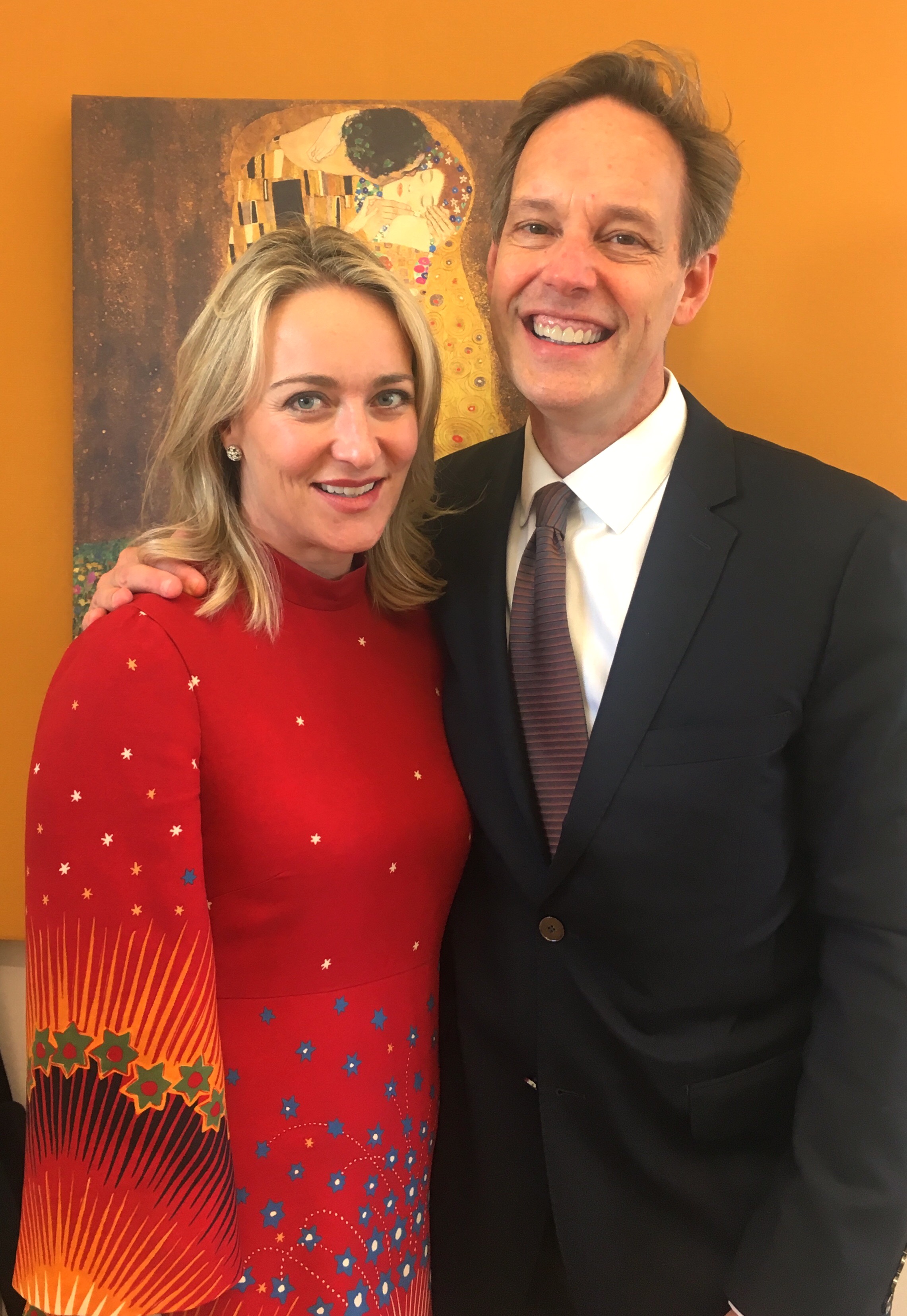  Backstage with composer, Jake Heggie after singing his new opera, If I Were You 