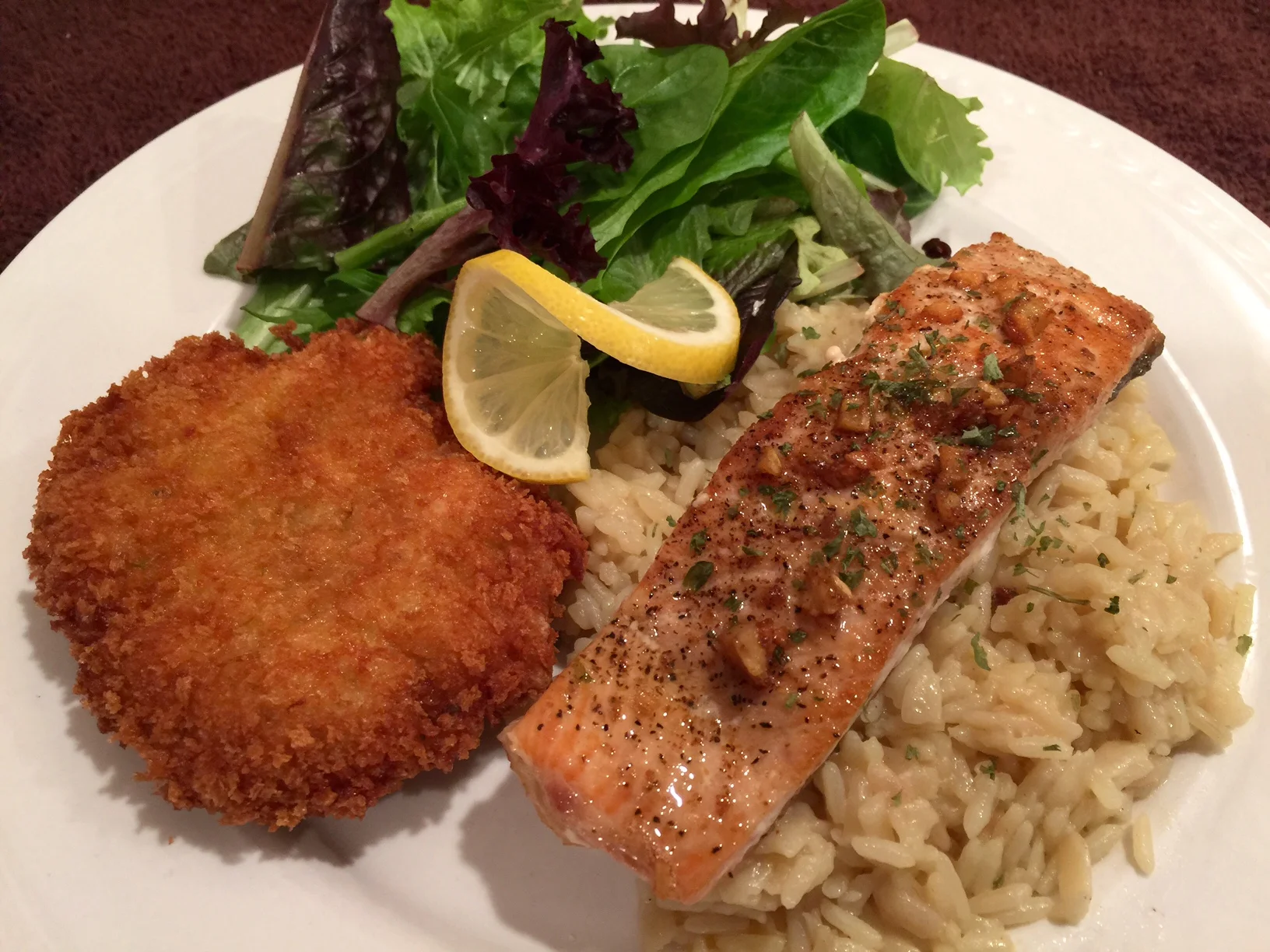 Salmon and Shrimp Cake